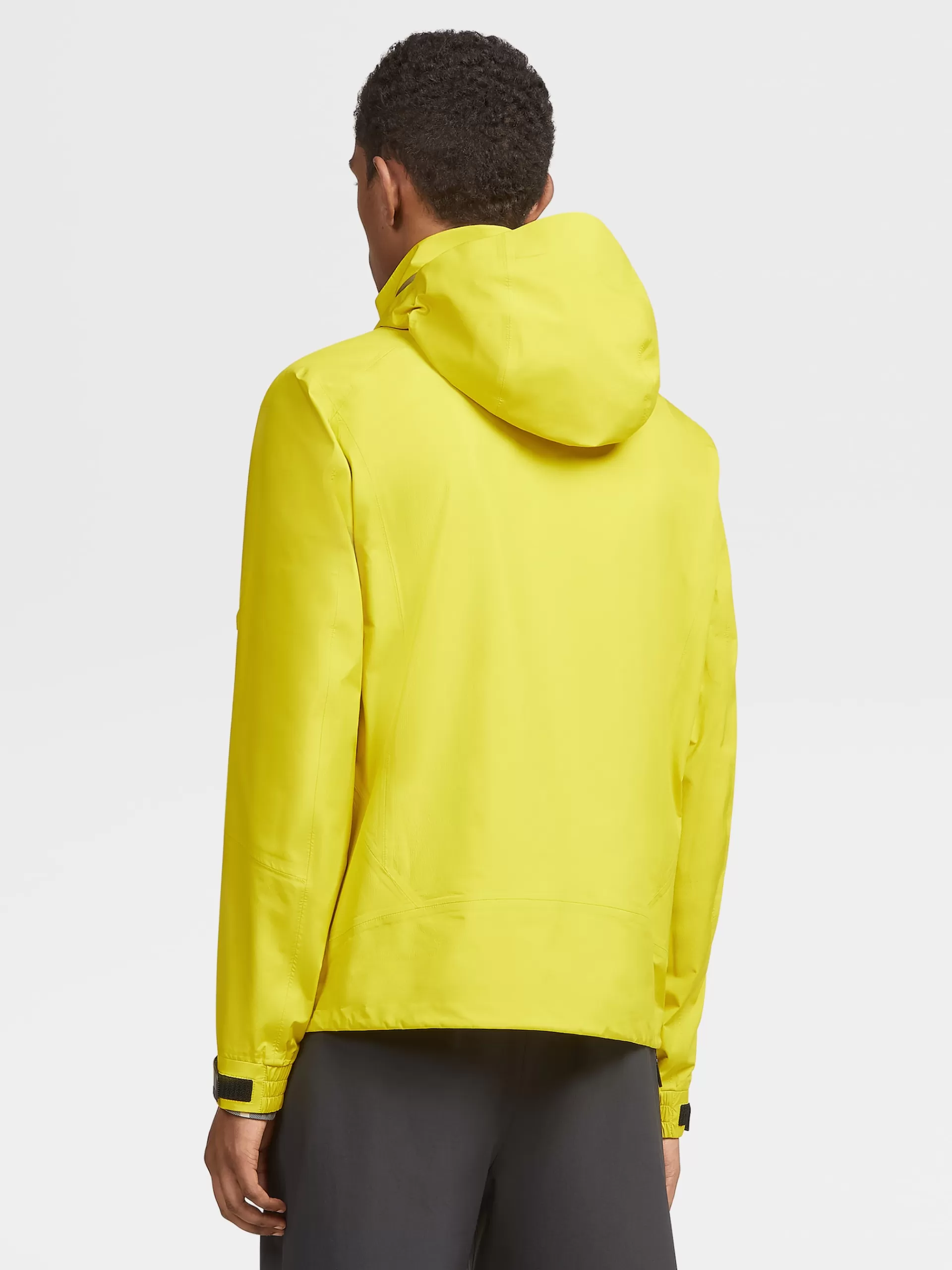 ZEGNA Blusoes E Casacos^Blusao Com Capuz Em Tecido Tecnico De 3 Camadas #Usetheexisting™ Amarelo