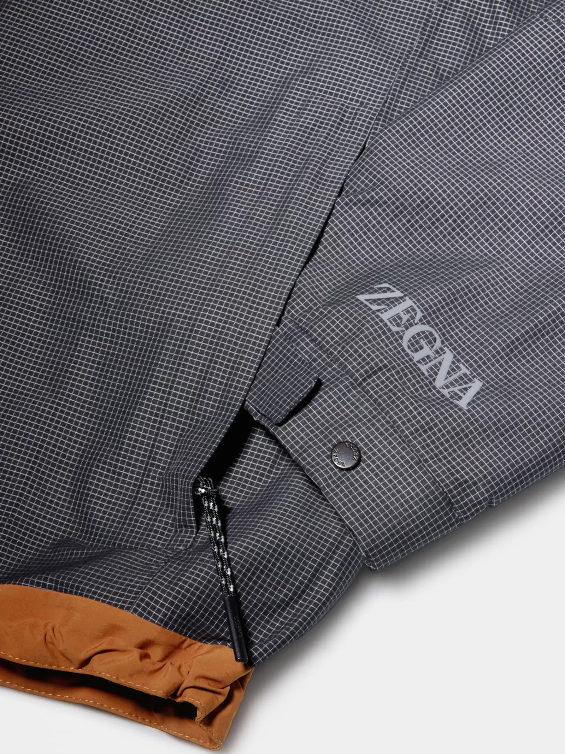 ZEGNA Blusoes E Casacos^Blusao Com Capuz Preto E Branco Em La Ripstop Com Dyneema® E Construcao Em 3 Camadas Preto/Branco