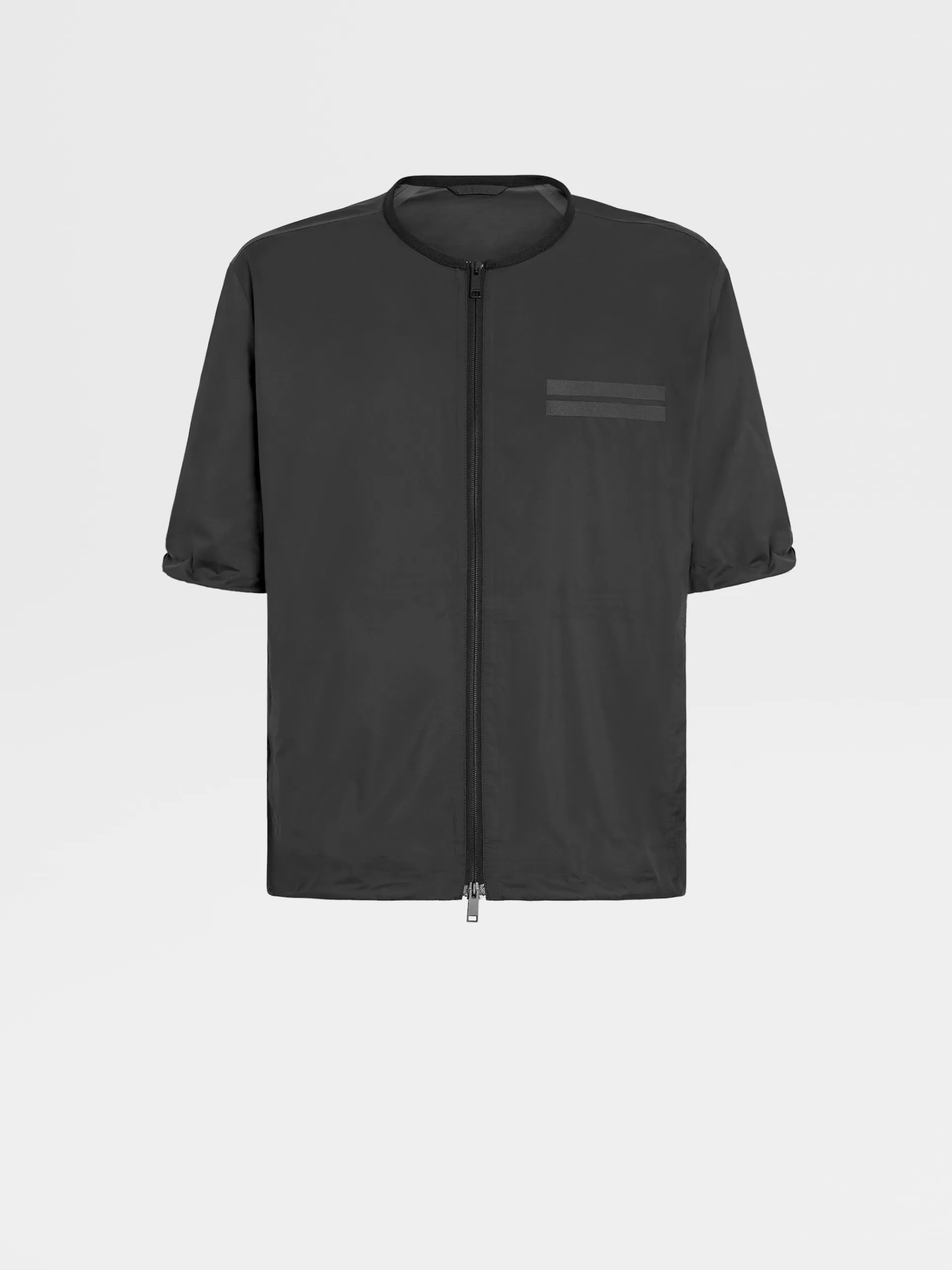 ZEGNA Roupa Desportiva^Blusao De Manga Curta Em Tecido Tecnico #Usetheexisting™ Preto