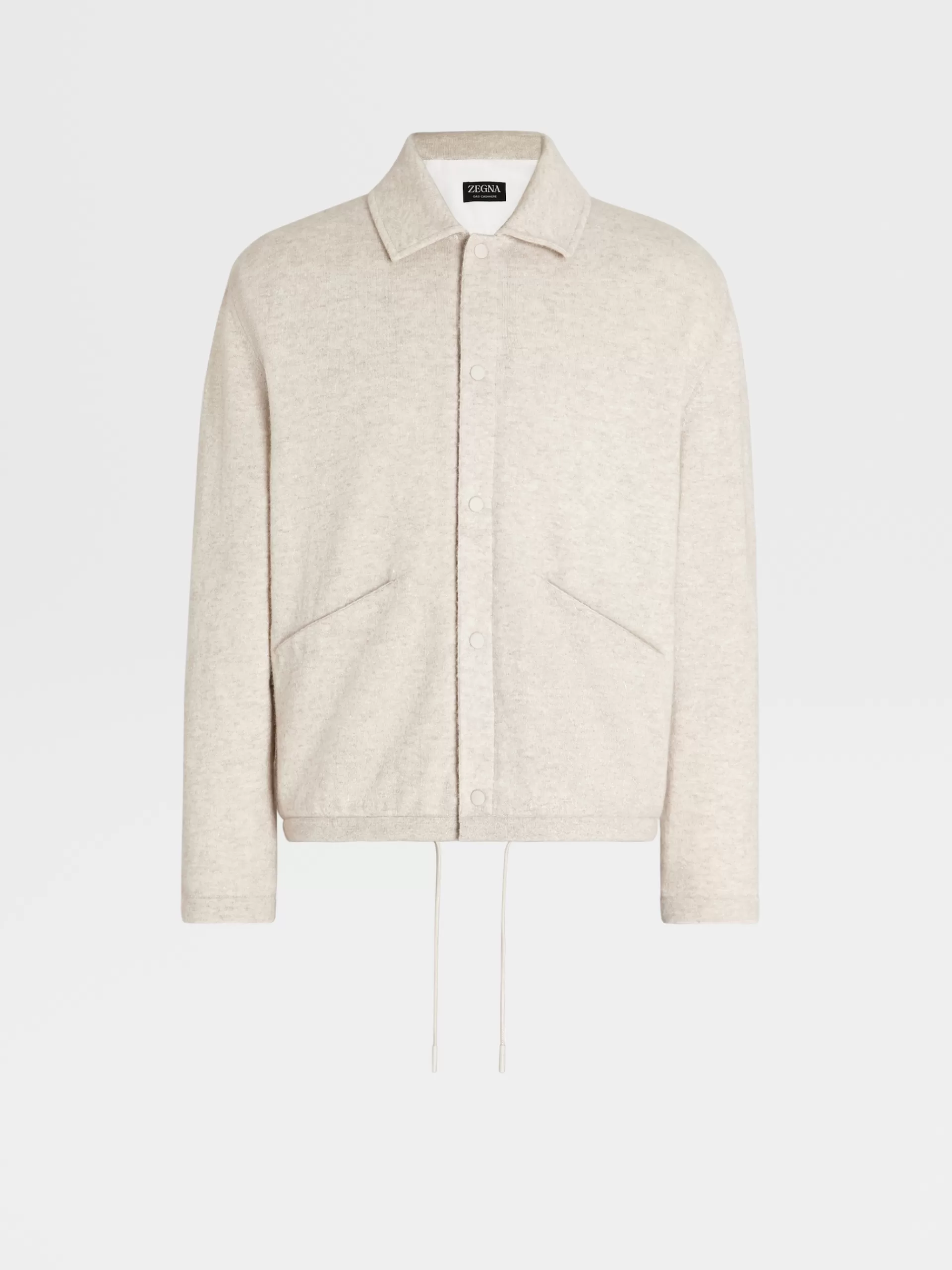 ZEGNA Sweatshirts^Blusao Oasi Cashmere Bege-Claro Mesclado