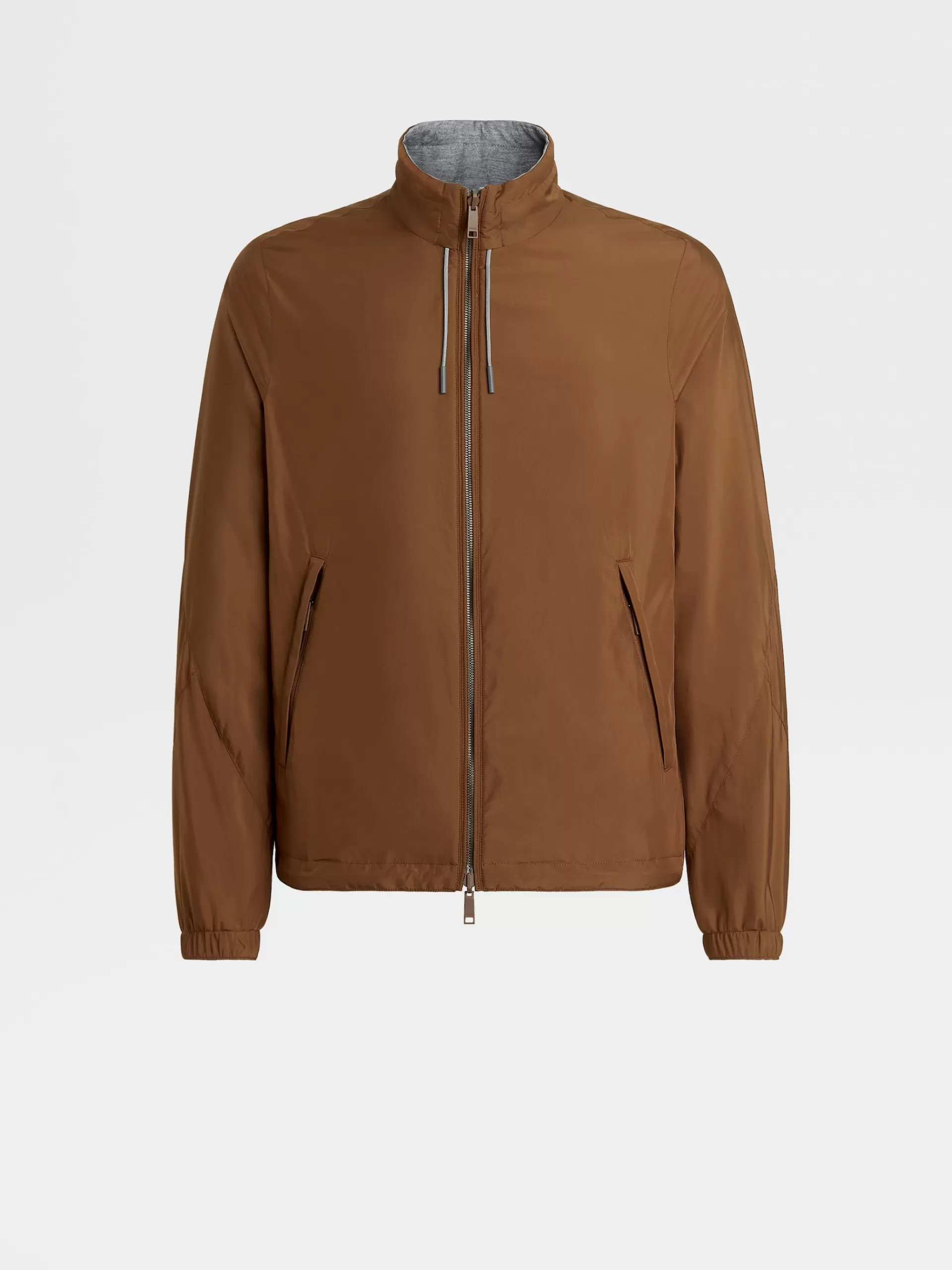 ZEGNA Blusoes E Casacos^Blusao Reversivel Em Tecido Tecnico Vicunha/Cinzento