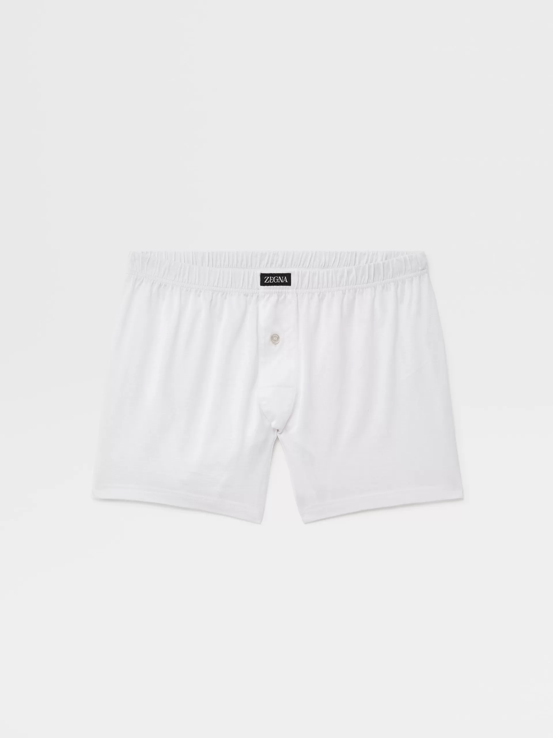 ZEGNA Roupa Interior E Meias^Boxers Em Algodao Filoscozia S Branco