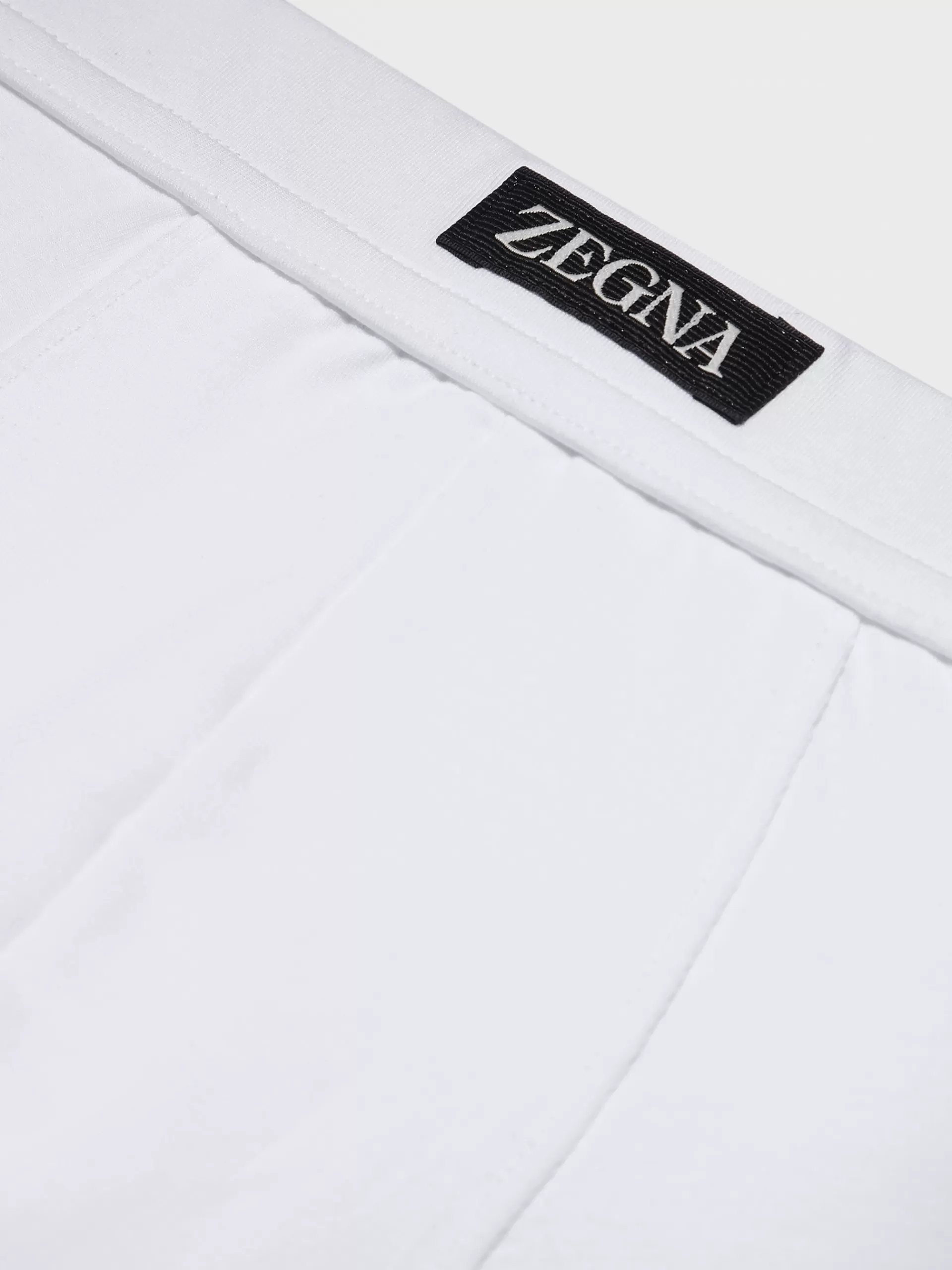 ZEGNA Roupa Interior E Meias^Boxers Em Modal Elastico Branco