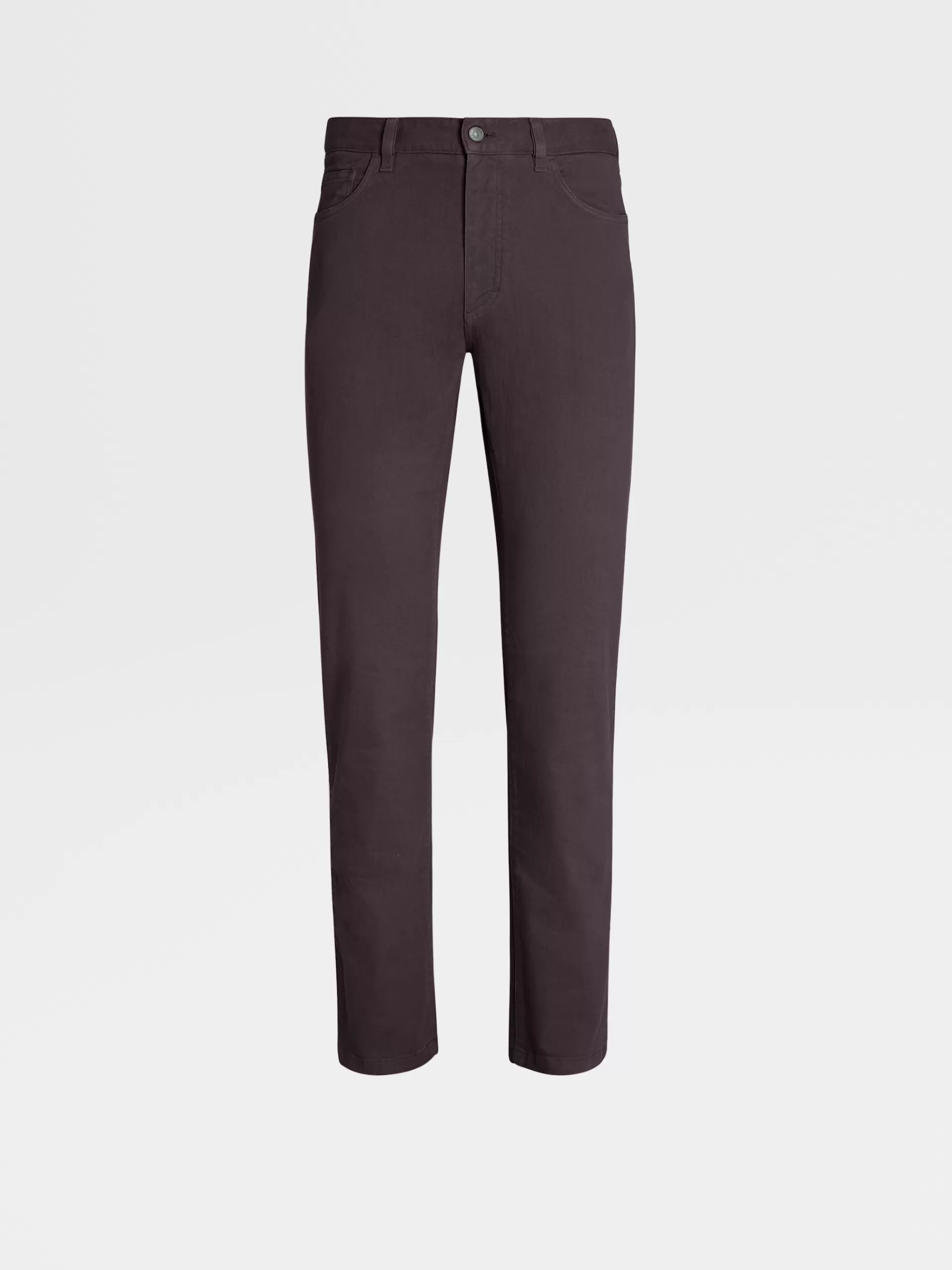 ZEGNA Jeans^Calças De Ganga City Em Algodao Elastico Com 5 Bolsos No Tom Roxo-Escuro