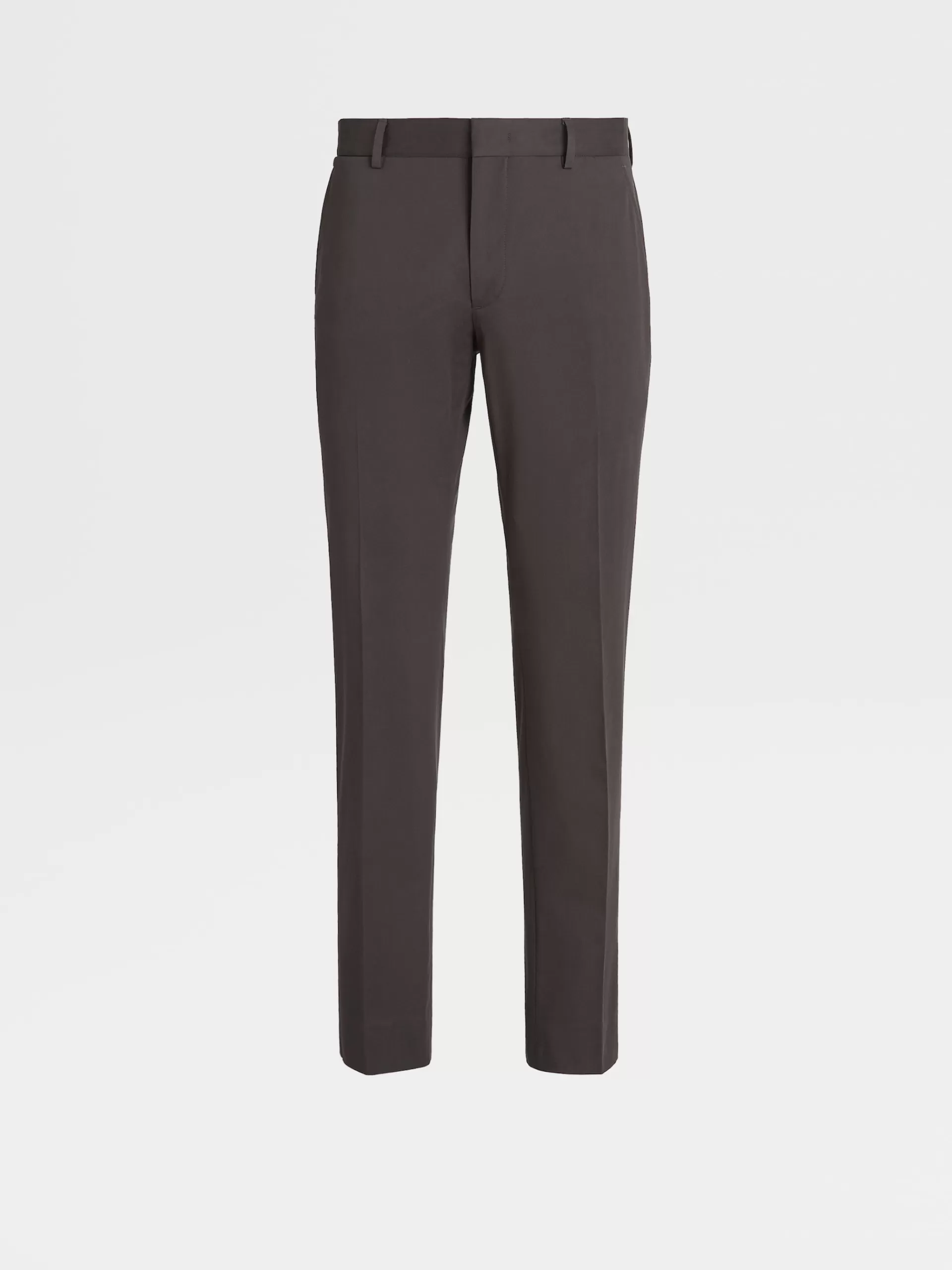 ZEGNA Calças^Calças Em Algodao Confortavel Castanho-Escuras Castanho-Escuro