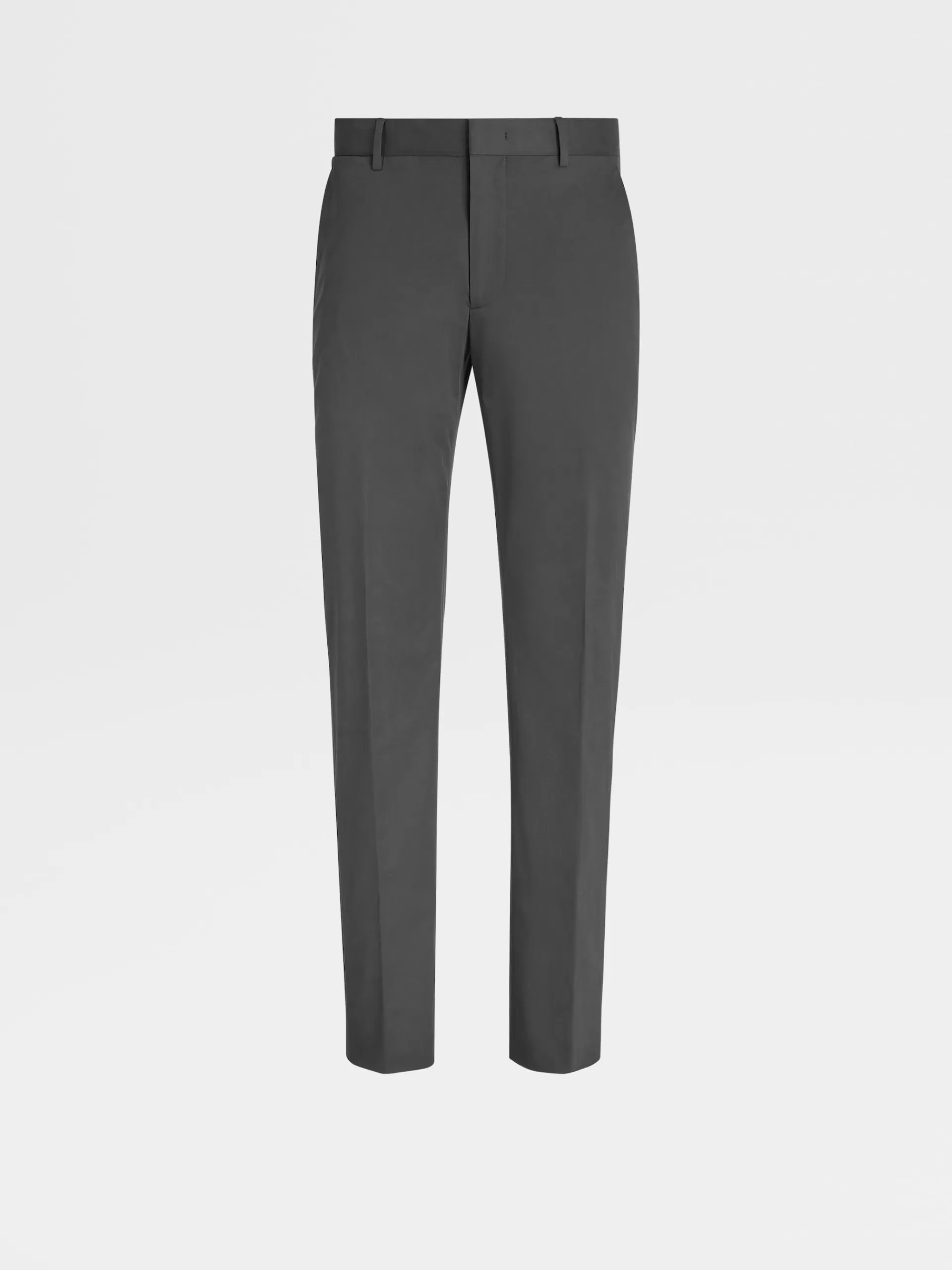 ZEGNA Calças^Calças Em Algodao Confortavel Cinza-Escuras Cinzento-Escuro