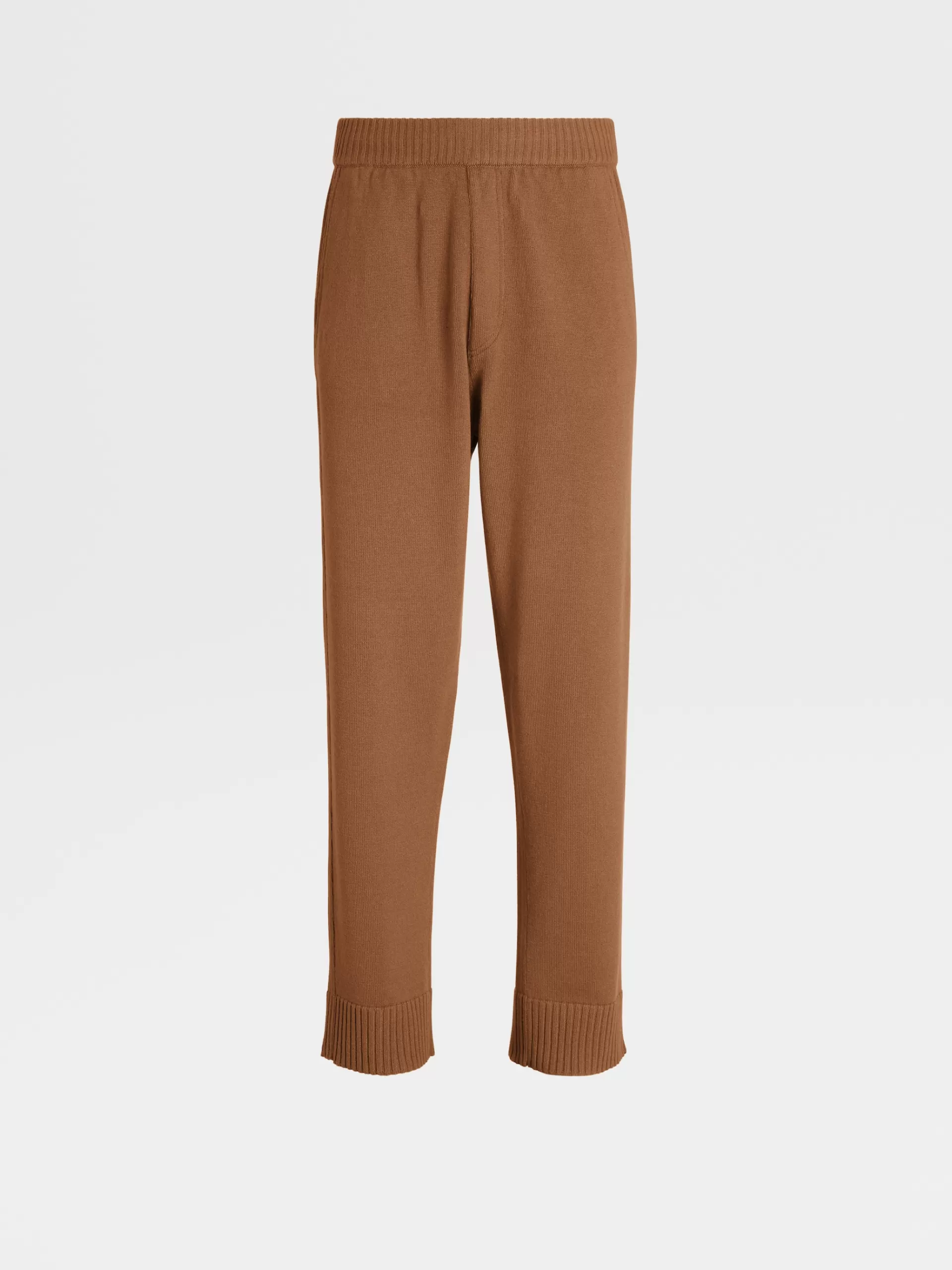 ZEGNA Calças Jogger^Calças Joggers Em Malha De Caxemira E Algodao Na Cor Vicunha