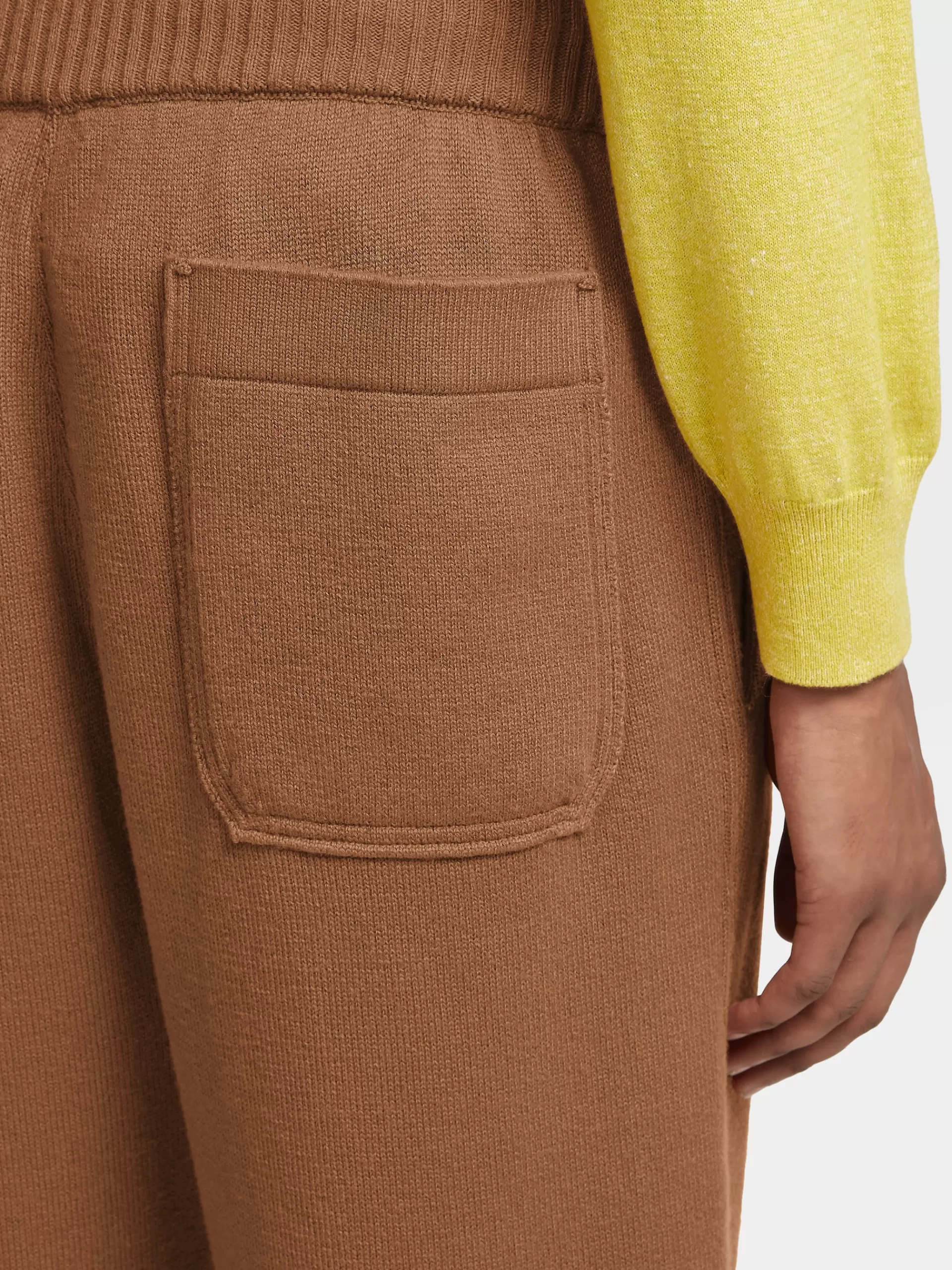ZEGNA Calças Jogger^Calças Joggers Em Malha De Caxemira E Algodao Na Cor Vicunha