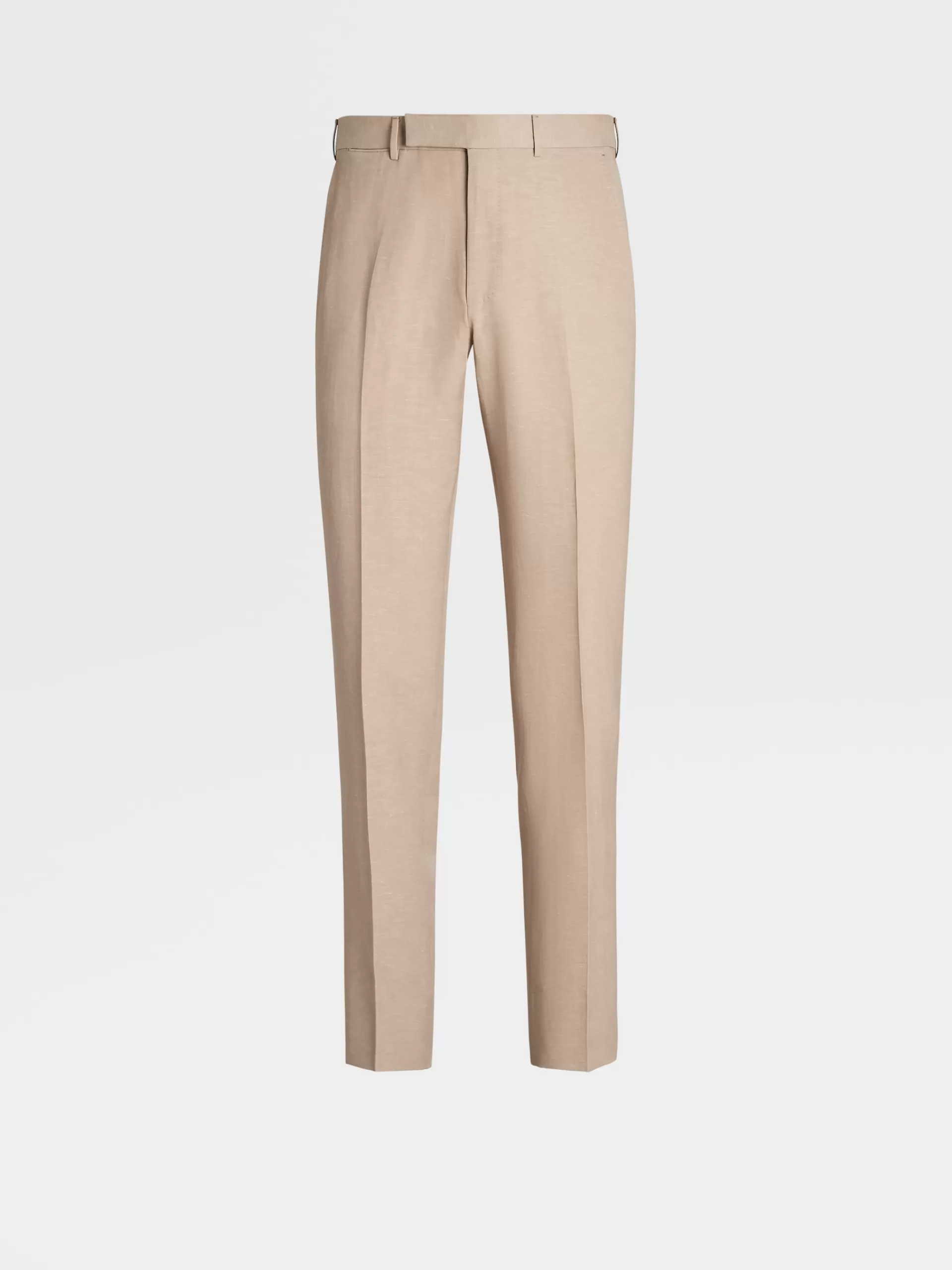 ZEGNA Calças^Calças S Em La E Linho Trofeo™ Summer Bege