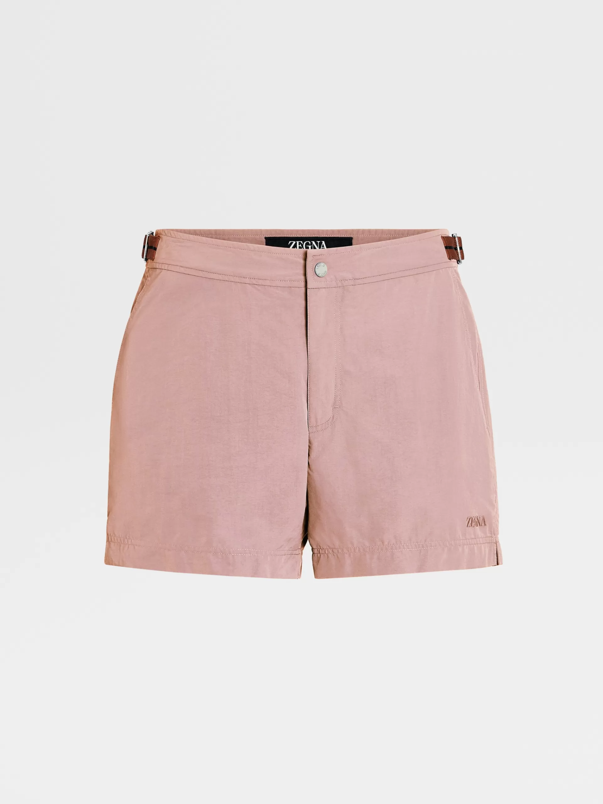 ZEGNA Moda Praia^Calcoes De Banho 232 Road Brand Mark Cor-De-Rosa
