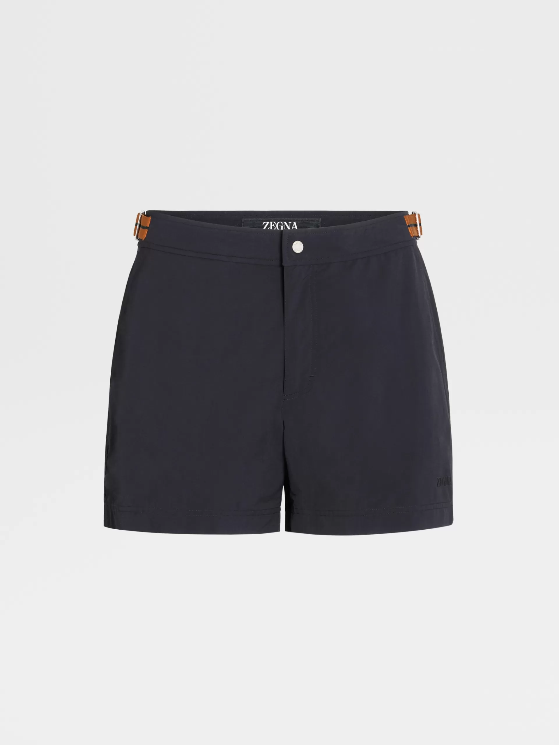 ZEGNA Moda Praia^Calcoes De Banho 232 Road Brand Mark Preto