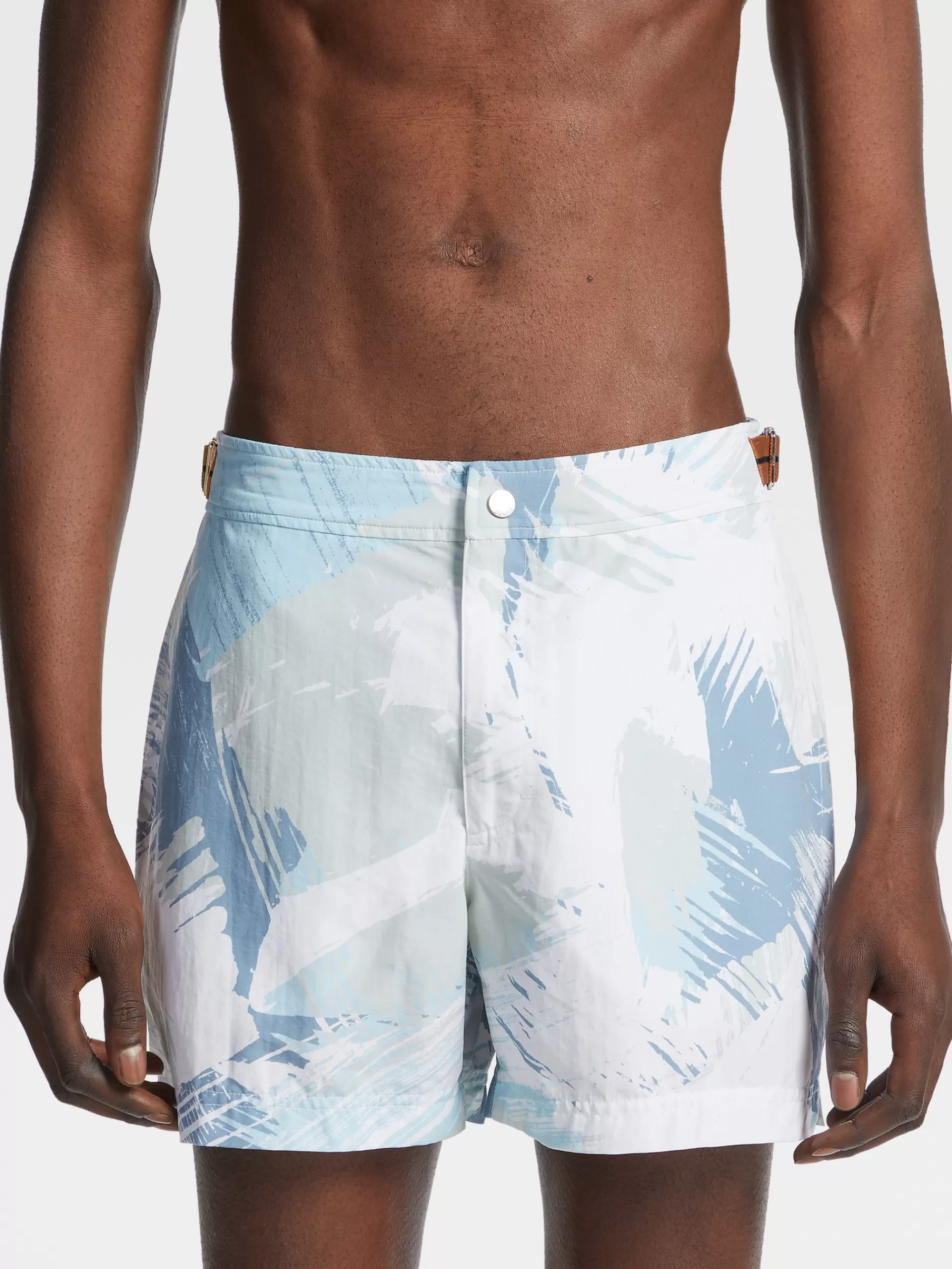 ZEGNA Moda Praia^Calcoes De Banho 232 Road Brand Mark Azul