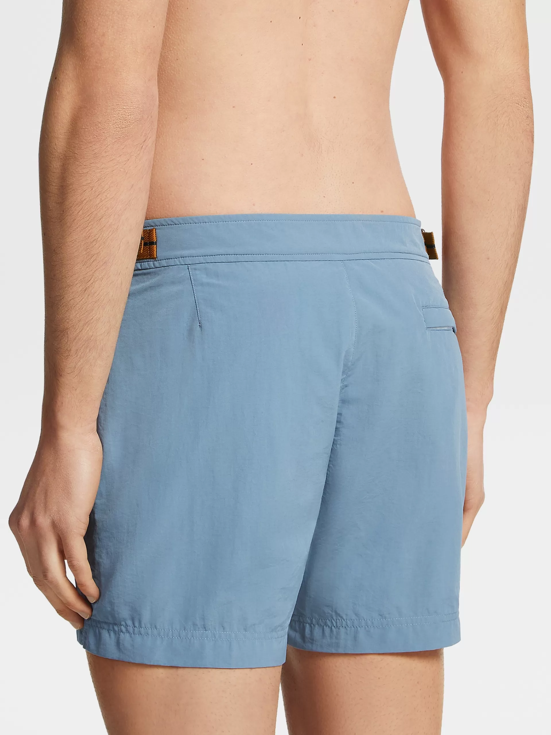 ZEGNA Moda Praia^Calcoes De Banho 232 Road Brand Mark Azul
