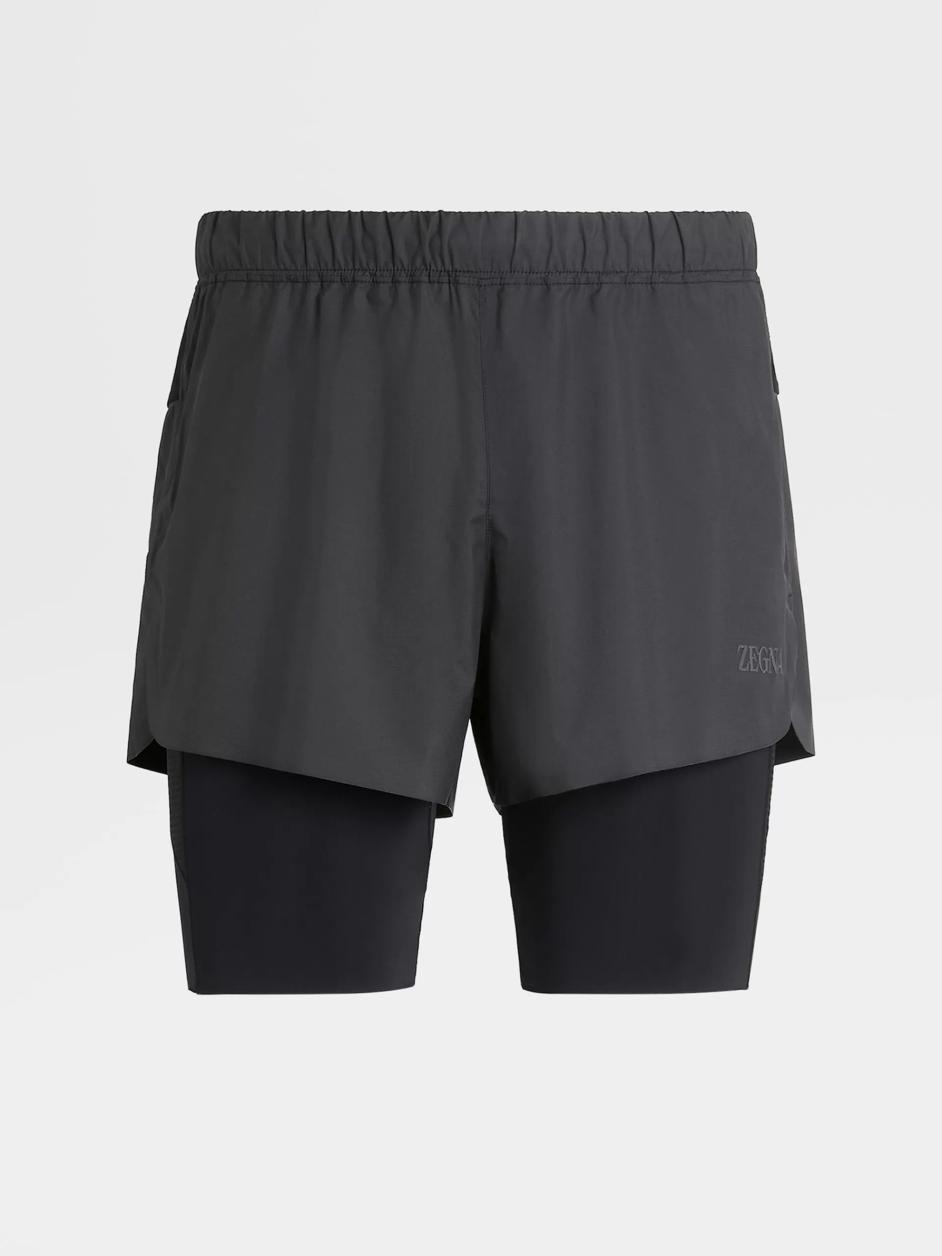 ZEGNA Roupa Desportiva^Calcoes De Corrida S Em Tecido Tecnico #Usetheexisting™ Preto