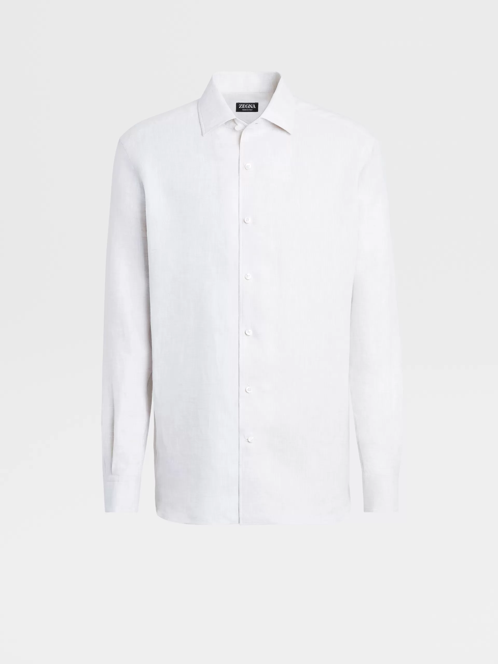 ZEGNA Camisas Para Homem^Camisa Em Linho Branco