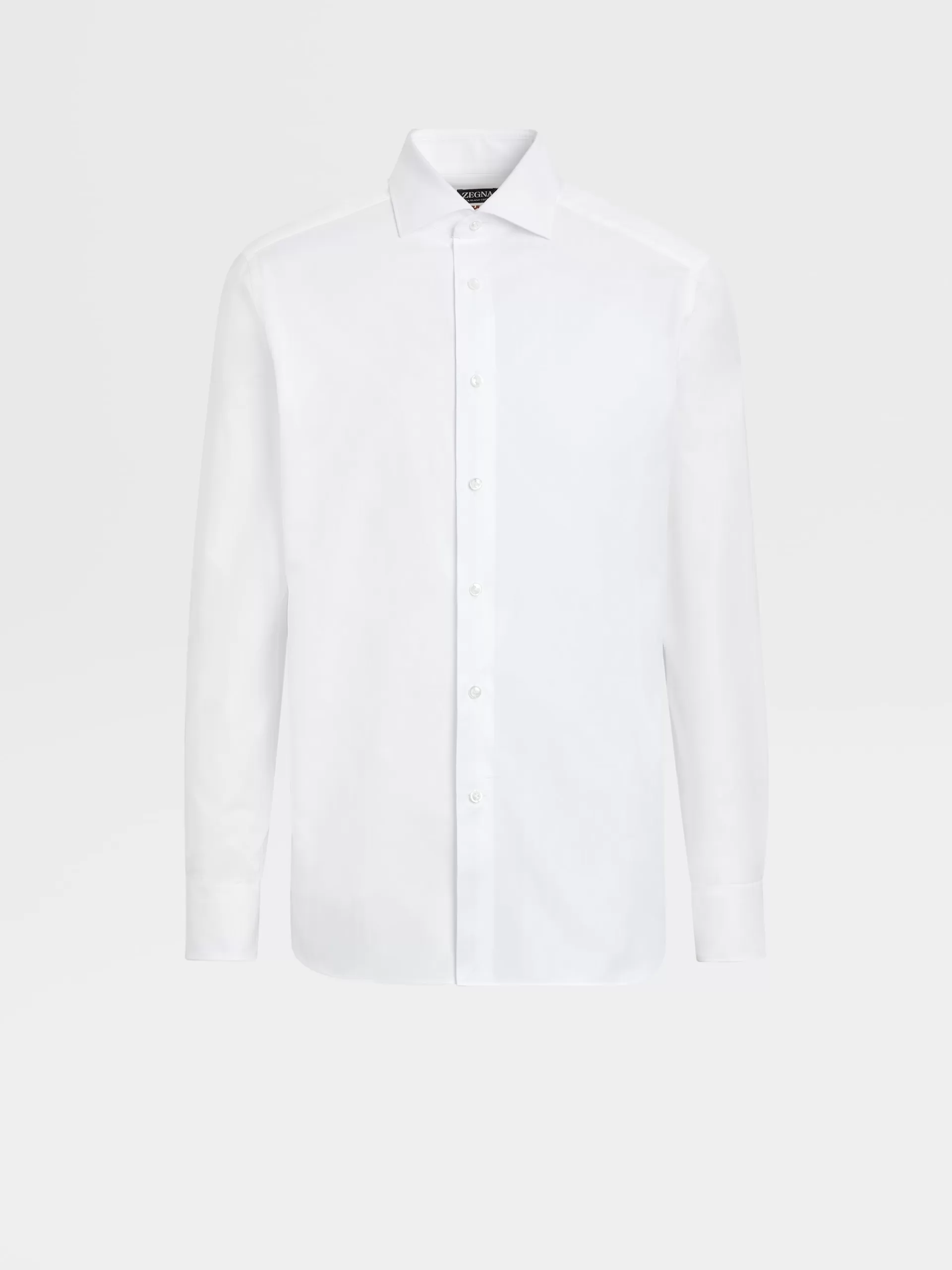 ZEGNA Camisas Para Homem^Camisa Tailoring De Manga Comprida Sea Island Cotton Branca Branco