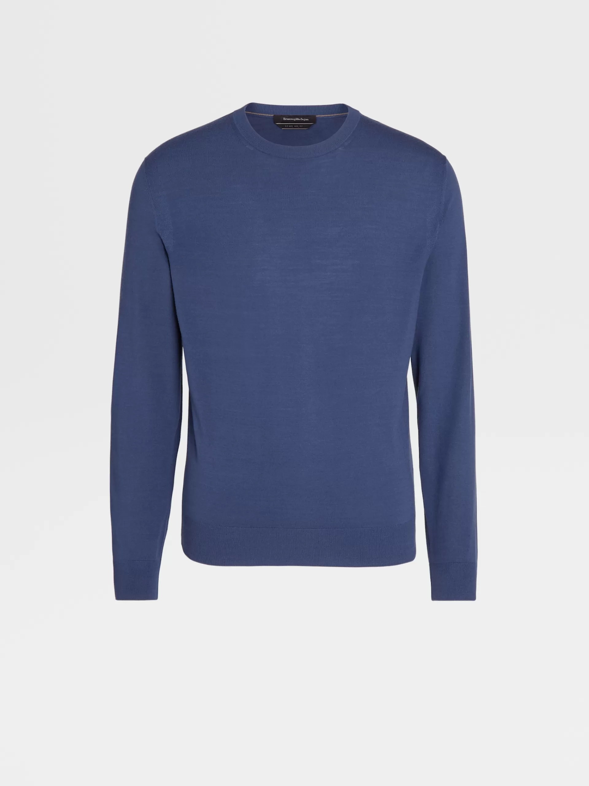 ZEGNA Malhas^Camisola De Gola Redonda Em Malha De La 12Milmil12 Azul-Clara Azul-Claro