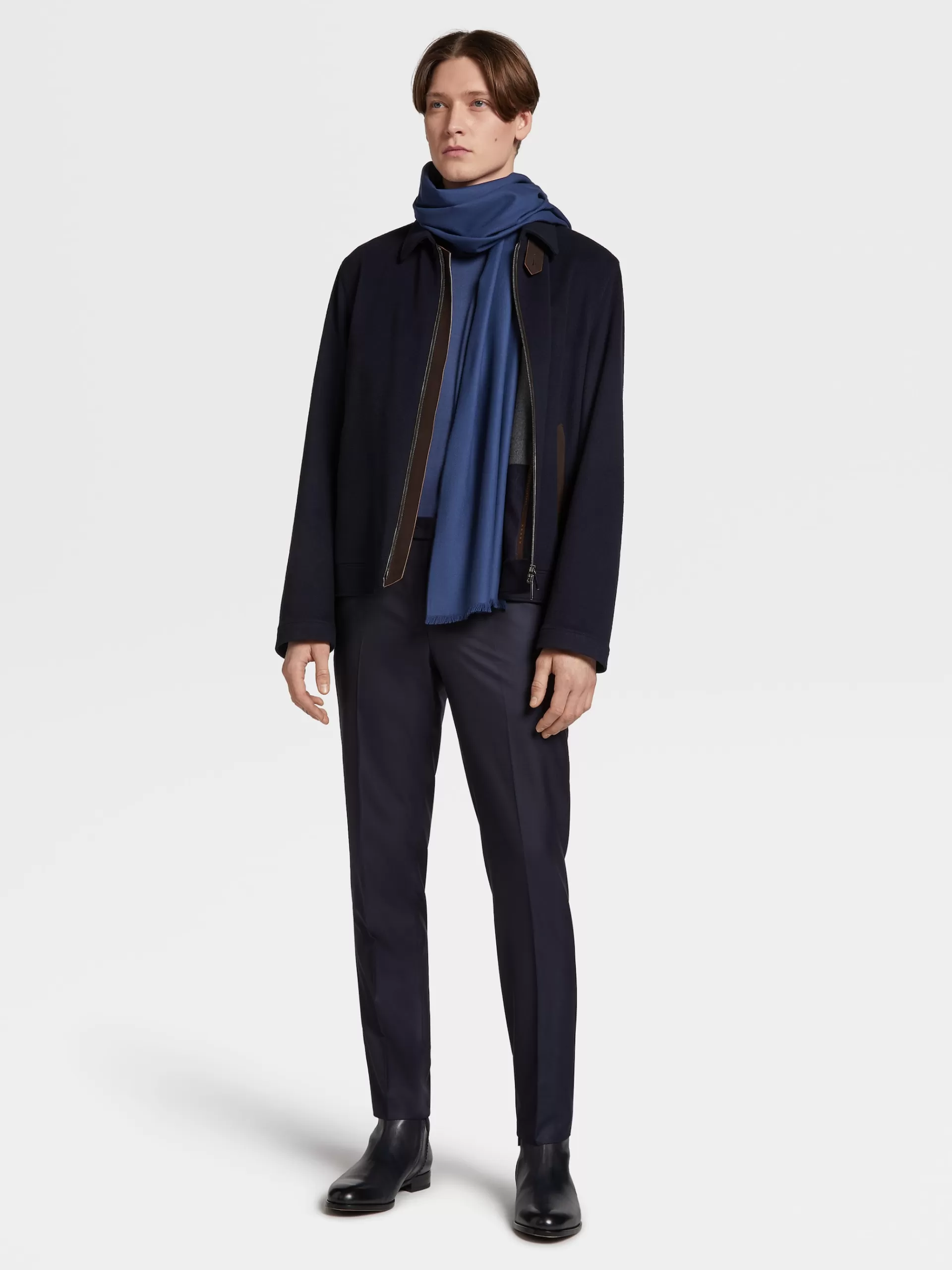 ZEGNA Malhas^Camisola De Gola Redonda Em Malha De La 12Milmil12 Azul-Clara Azul-Claro