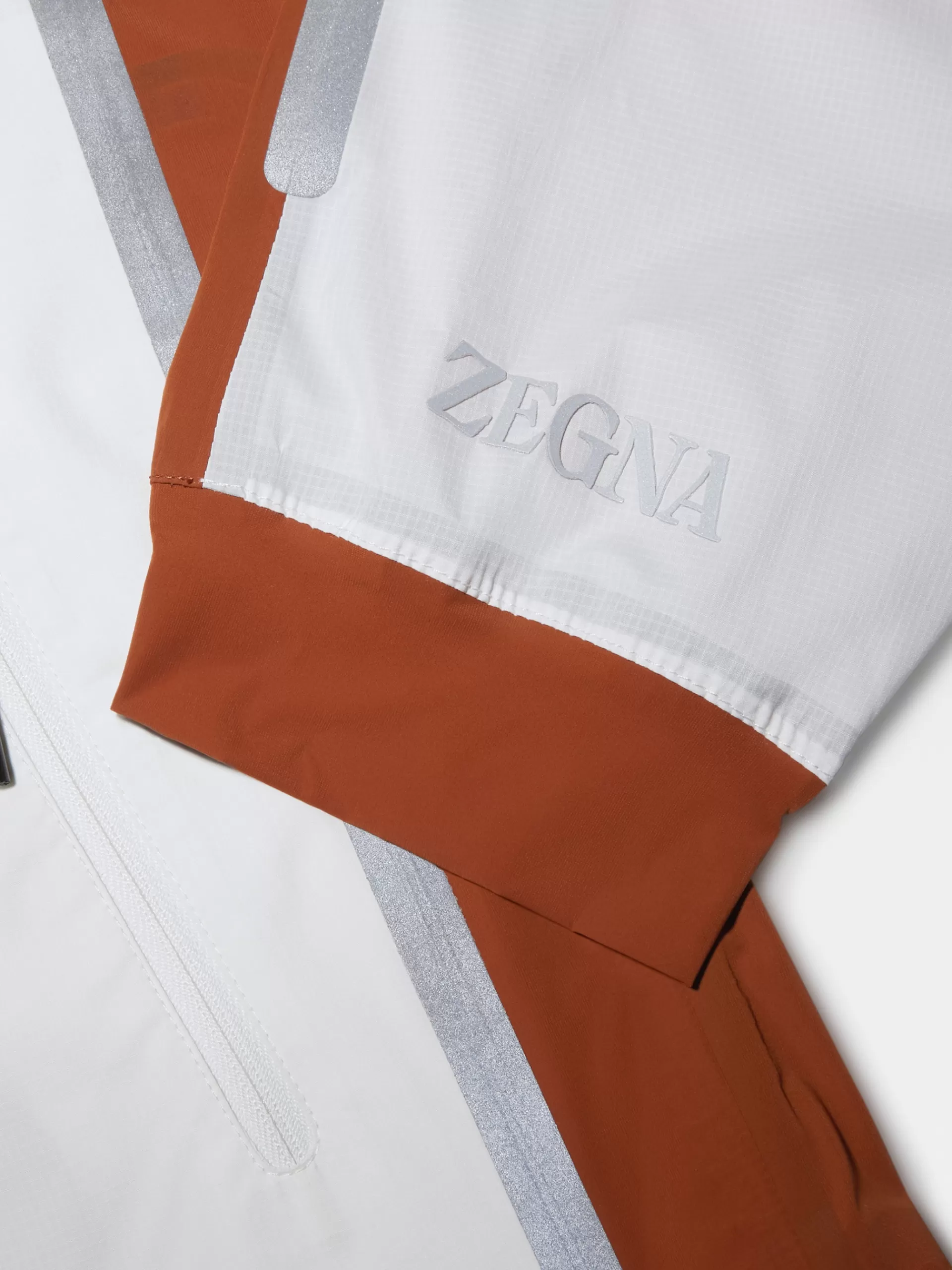 ZEGNA Blusoes E Casacos^Casaco Corta-Vento Com Capuz Em Tecido Tecnico #Usetheexisting™ Branco
