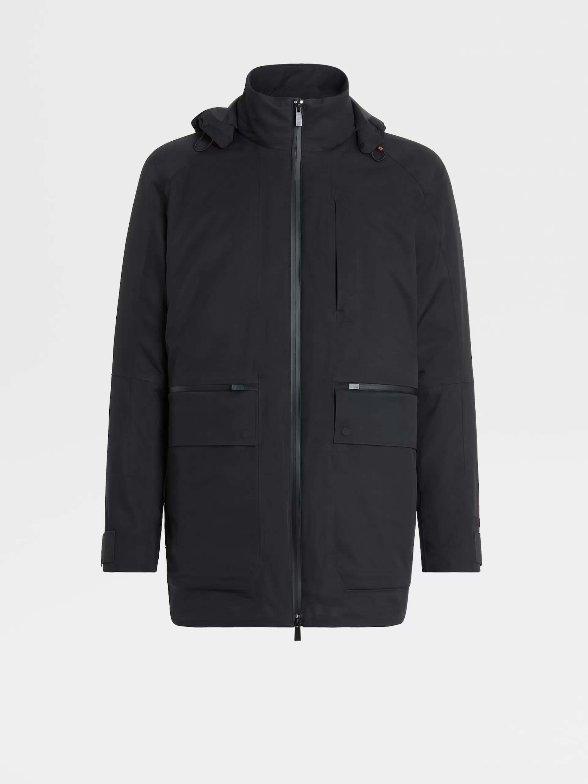 ZEGNA Blusoes E Casacos^Casaco De Penas Em Tecido Tecnico 3 Em 1 #Usetheexisting™ Azul-Marinho