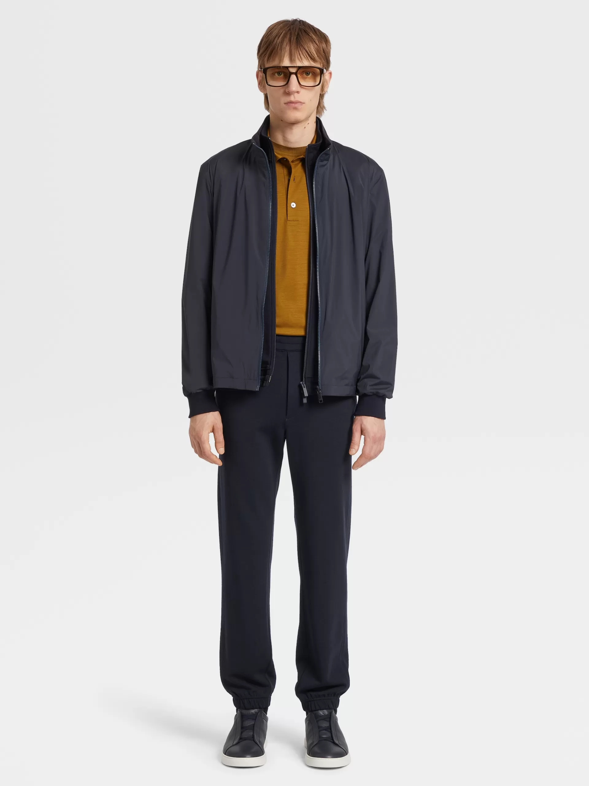 ZEGNA Blusoes E Casacos^Casaco Techmerino™ Reversivel Azul-Marinho