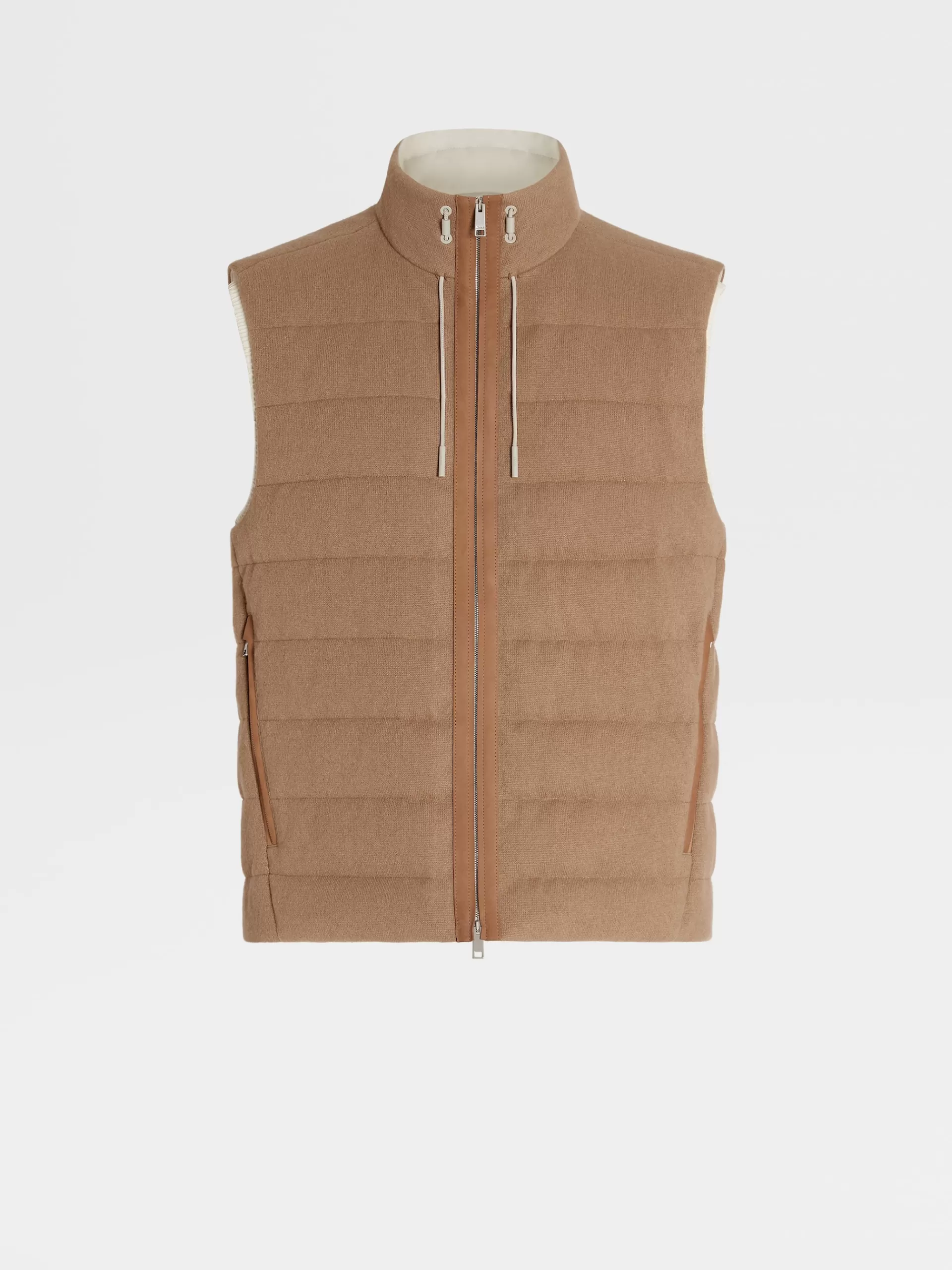 ZEGNA Blusoes E Casacos^Colete De Penas Oasi Cashmere Camel