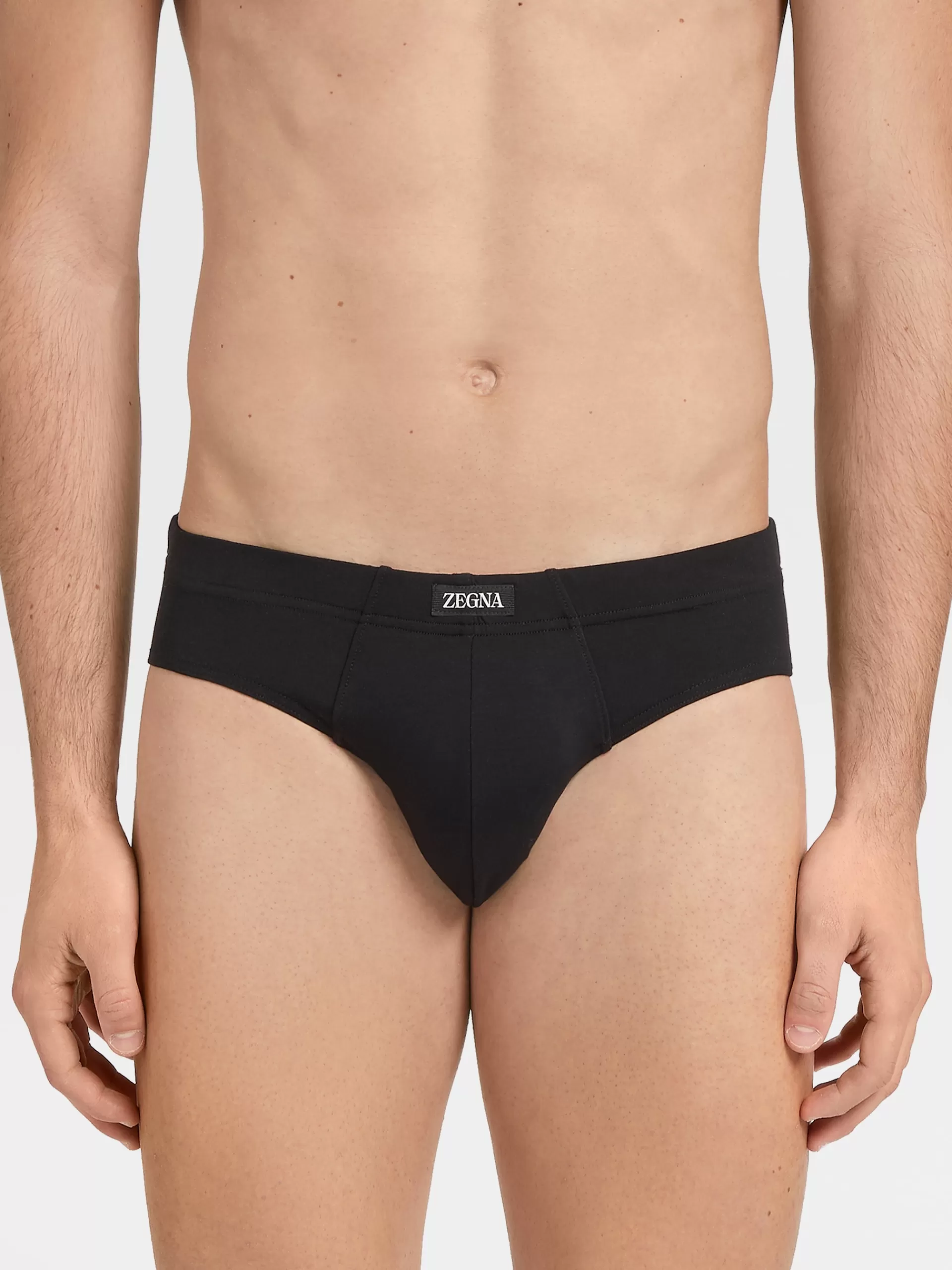 ZEGNA Roupa Interior E Meias^Cuecas Em Modal Elastico Pretas Preto