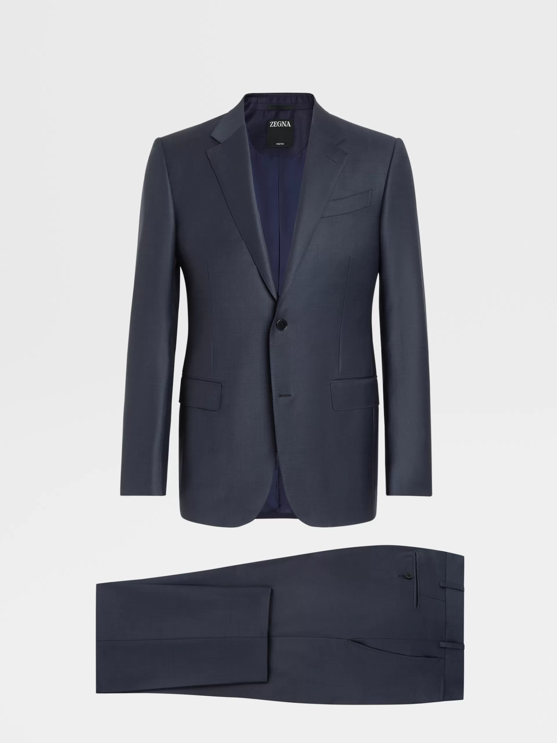 ZEGNA Fatos^Fato De La Trofeo™ Pinpoint Azul-Escuro