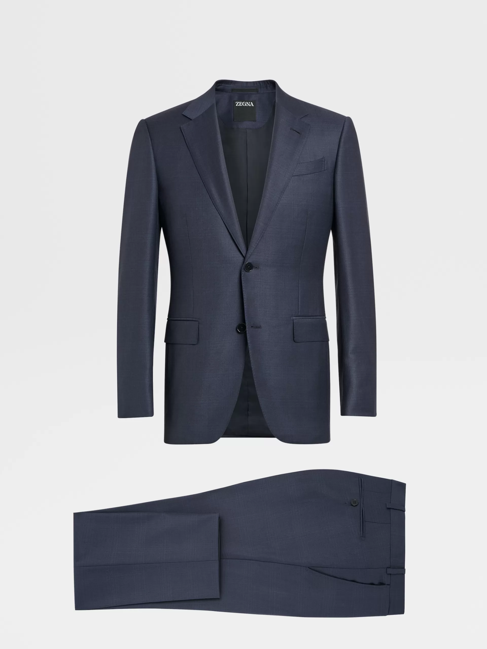 ZEGNA Fatos^Fato Em La Trofeo™ Principe De Gales Azul-Escuro