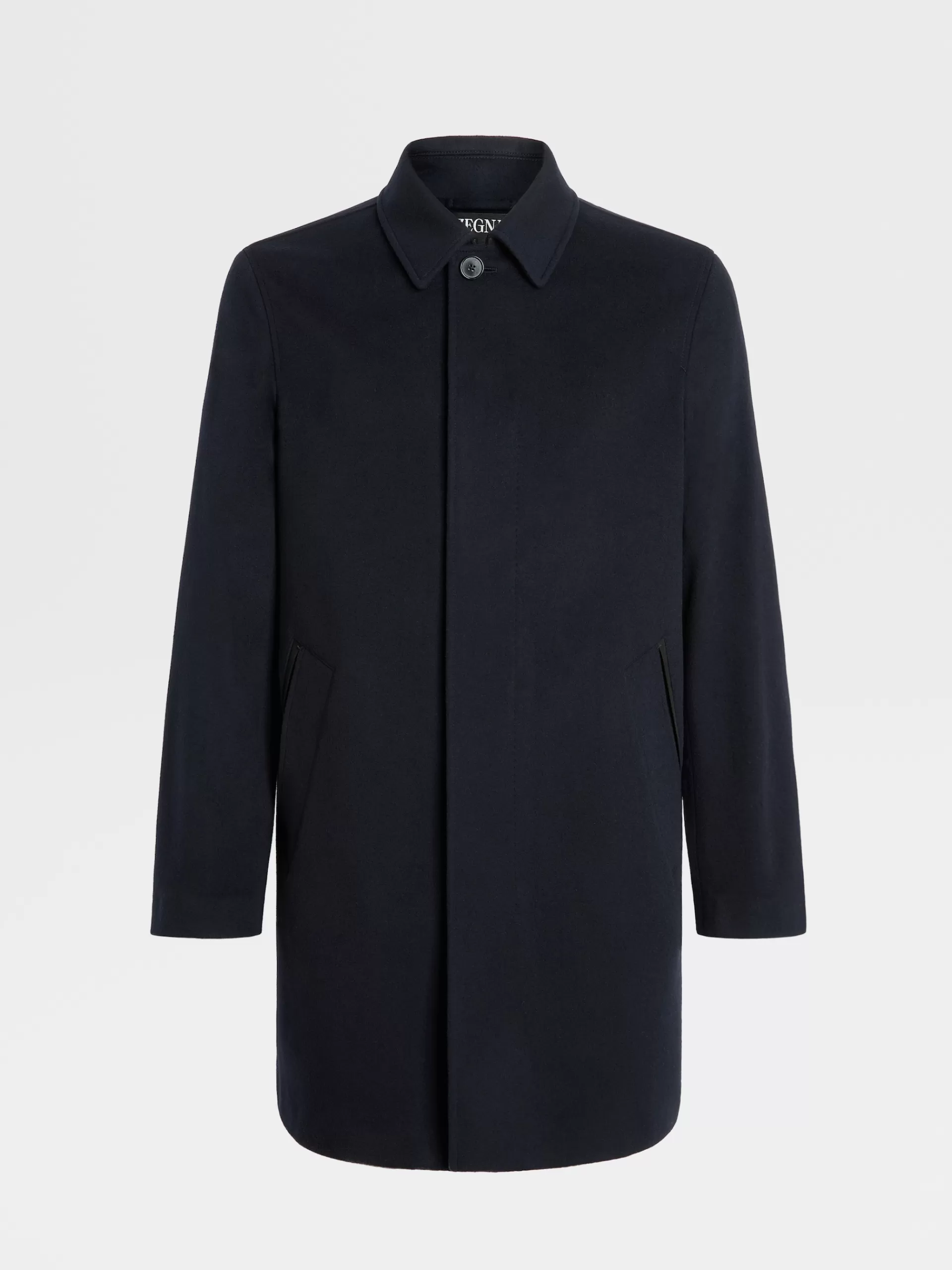 ZEGNA Blusoes E Casacos^Gabardina Em La 12Milmil12 Azul-Marinho