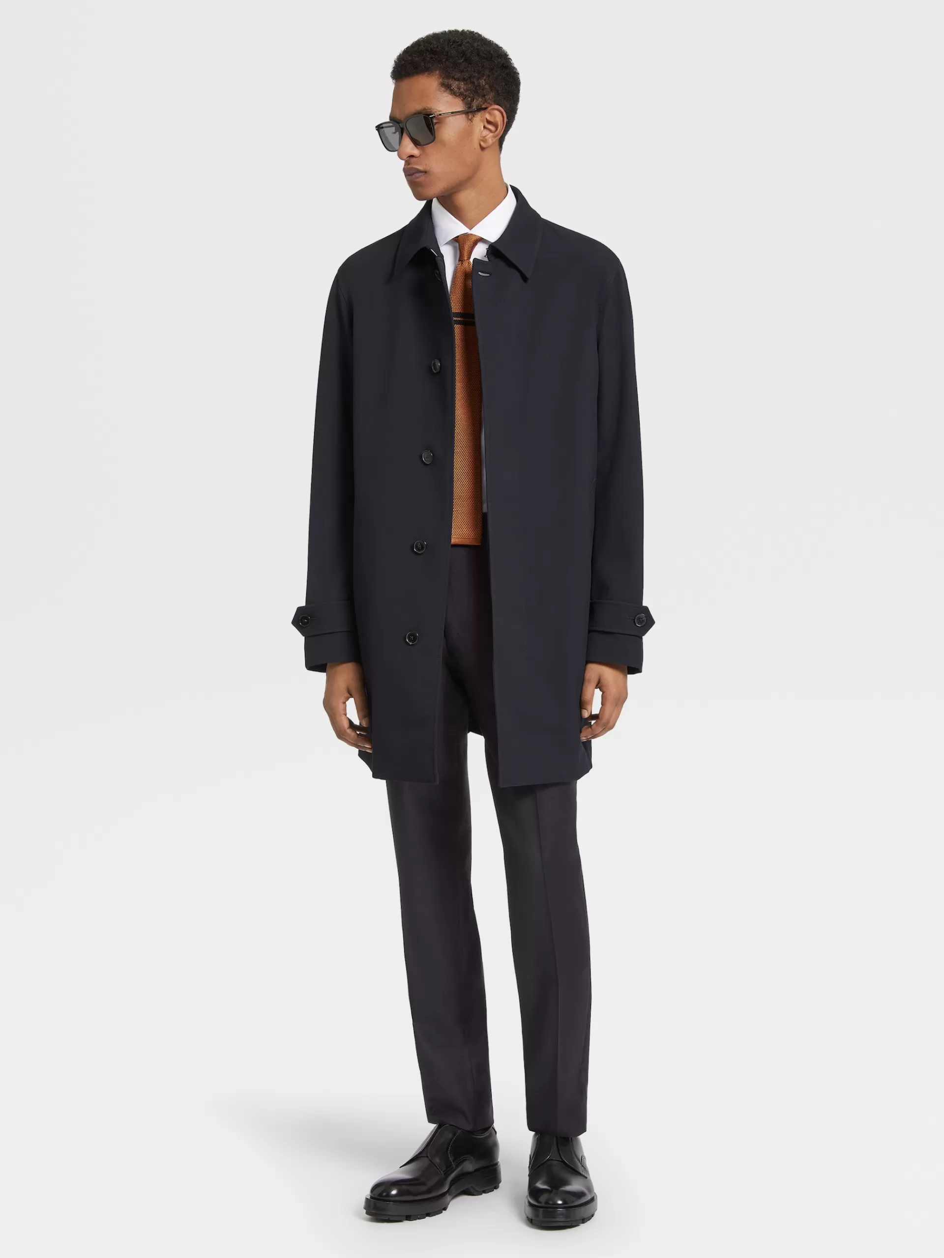 ZEGNA Blusoes E Casacos^Gabardina Trofeo™ Elements Azul-Marinho