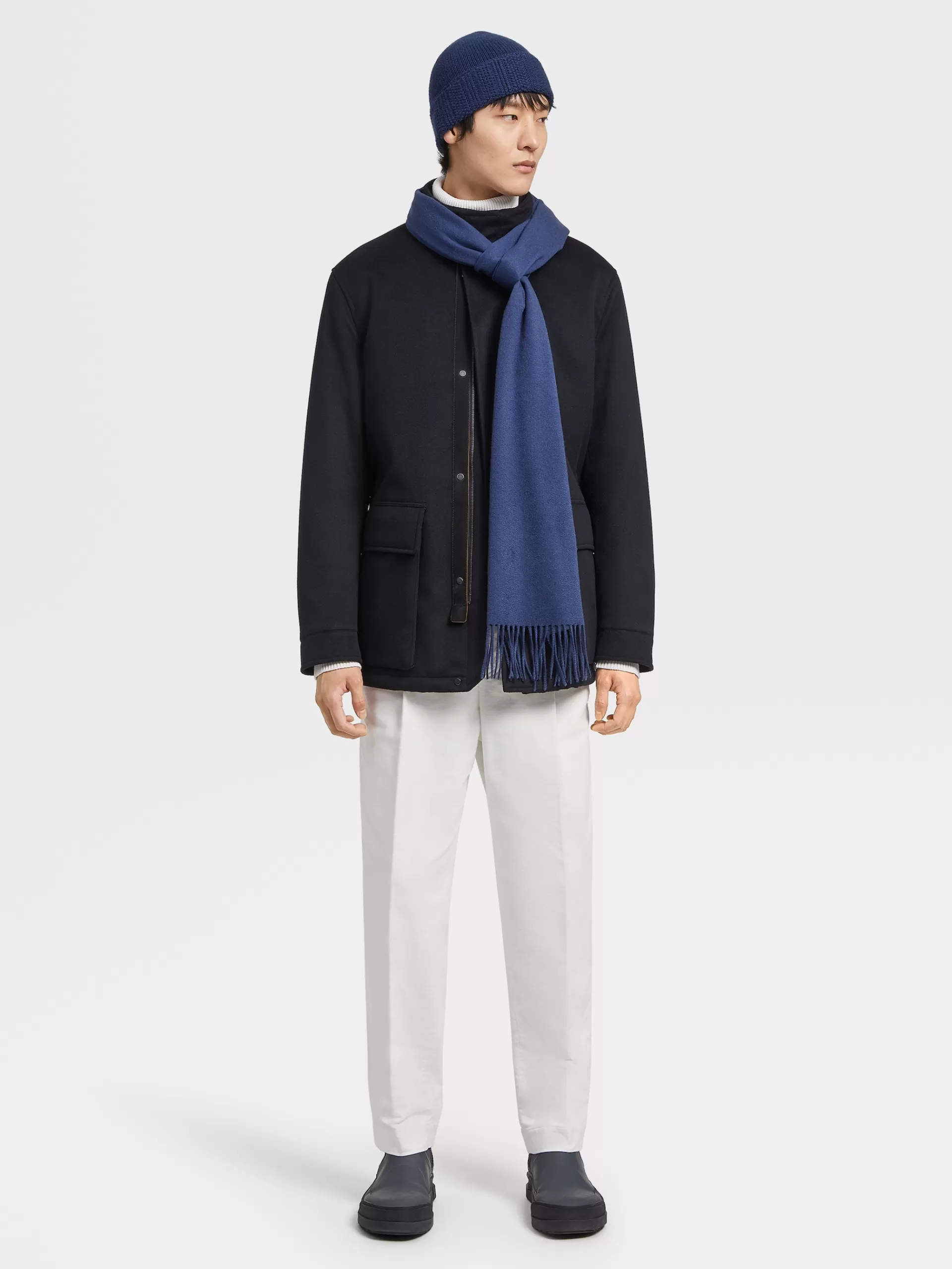 ZEGNA Blusoes E Casacos^Jaqueta Acolchoada Oasi Cashmere Elements Azul-Marinho