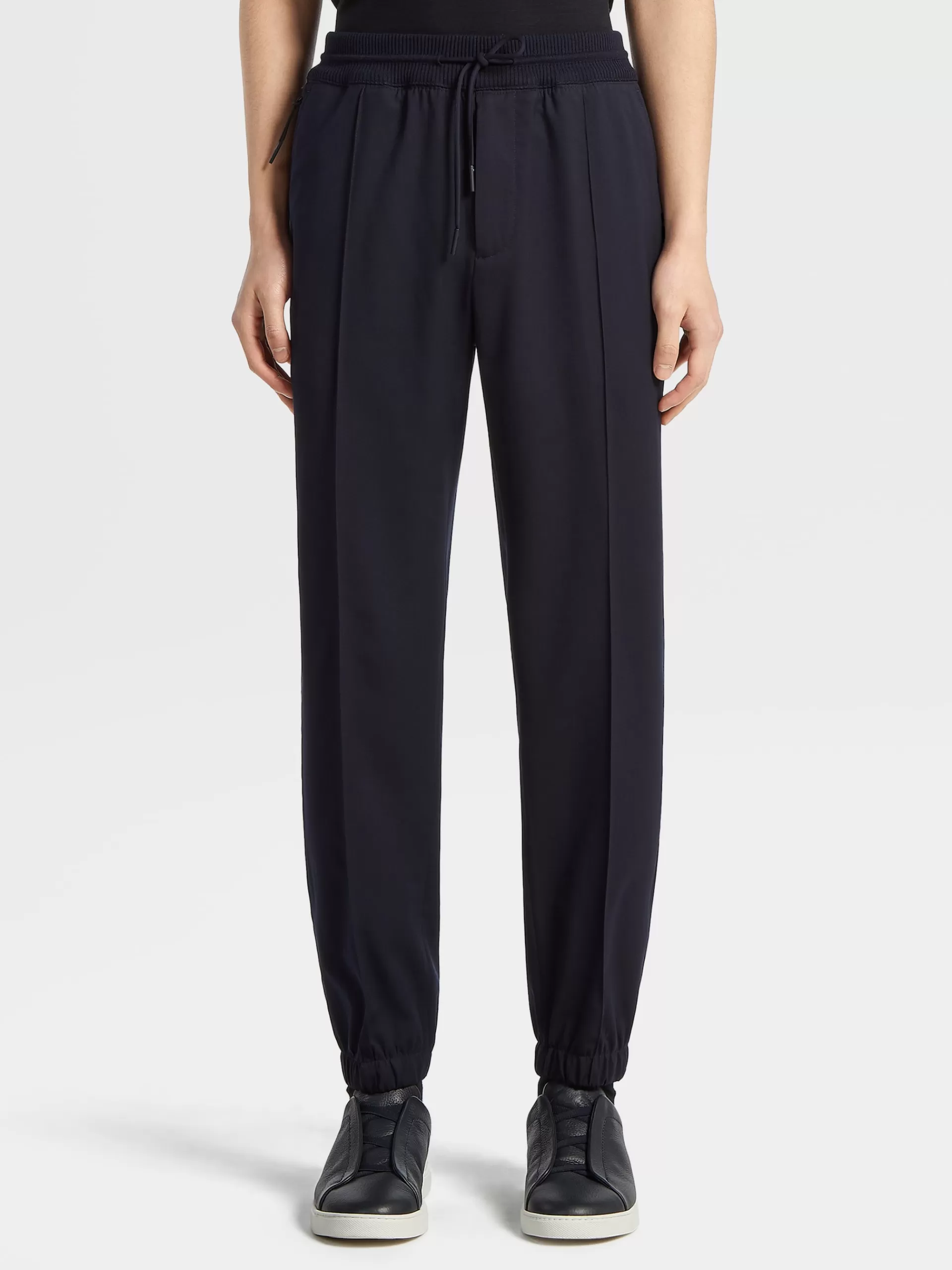 ZEGNA Calças Jogger^Joggers Em La High Performance™ No Tom Azul-Marinho