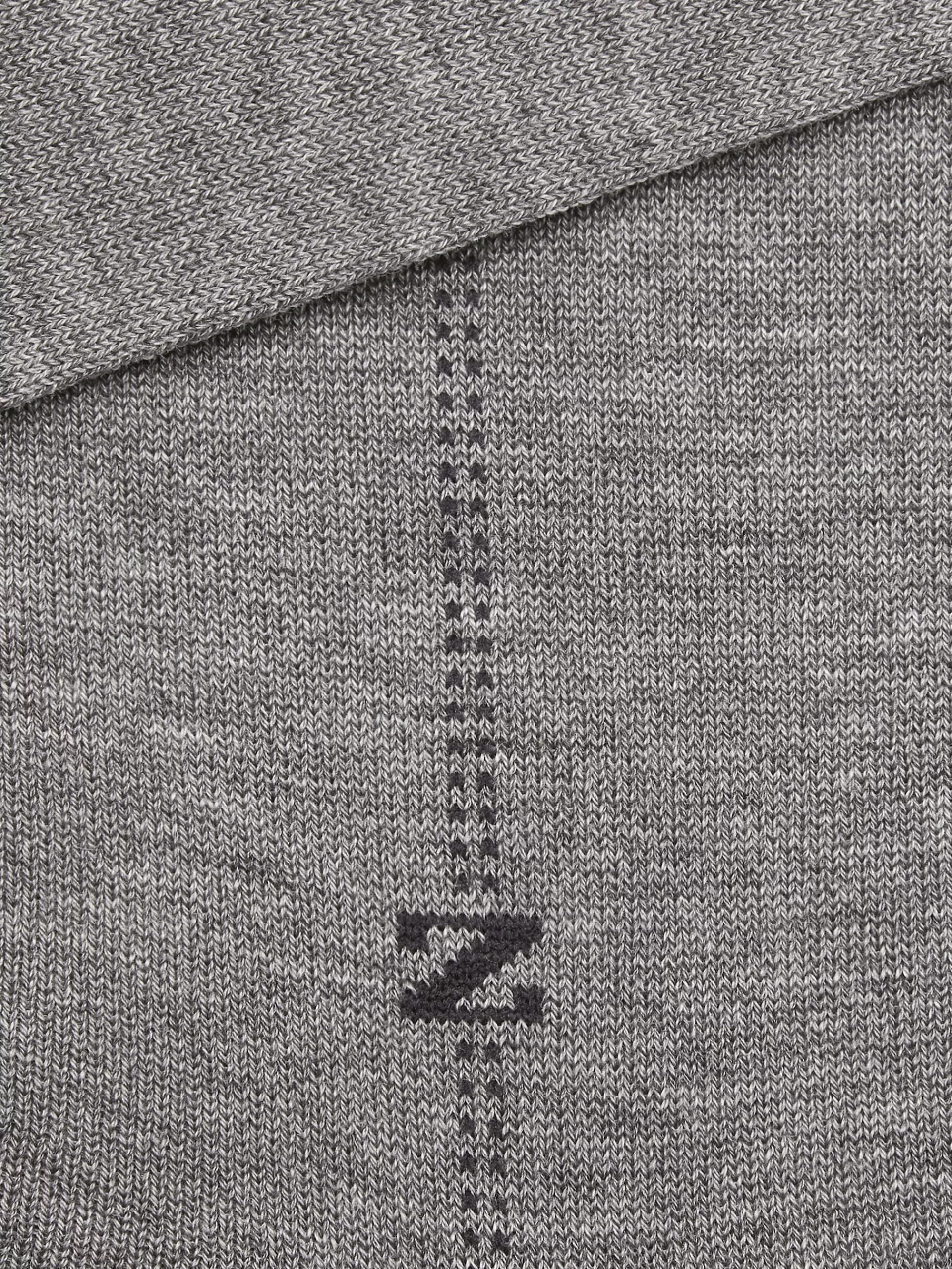 ZEGNA Roupa Interior E Meias^Meias De Cano Medio Baguette Cinzentas Cinzento