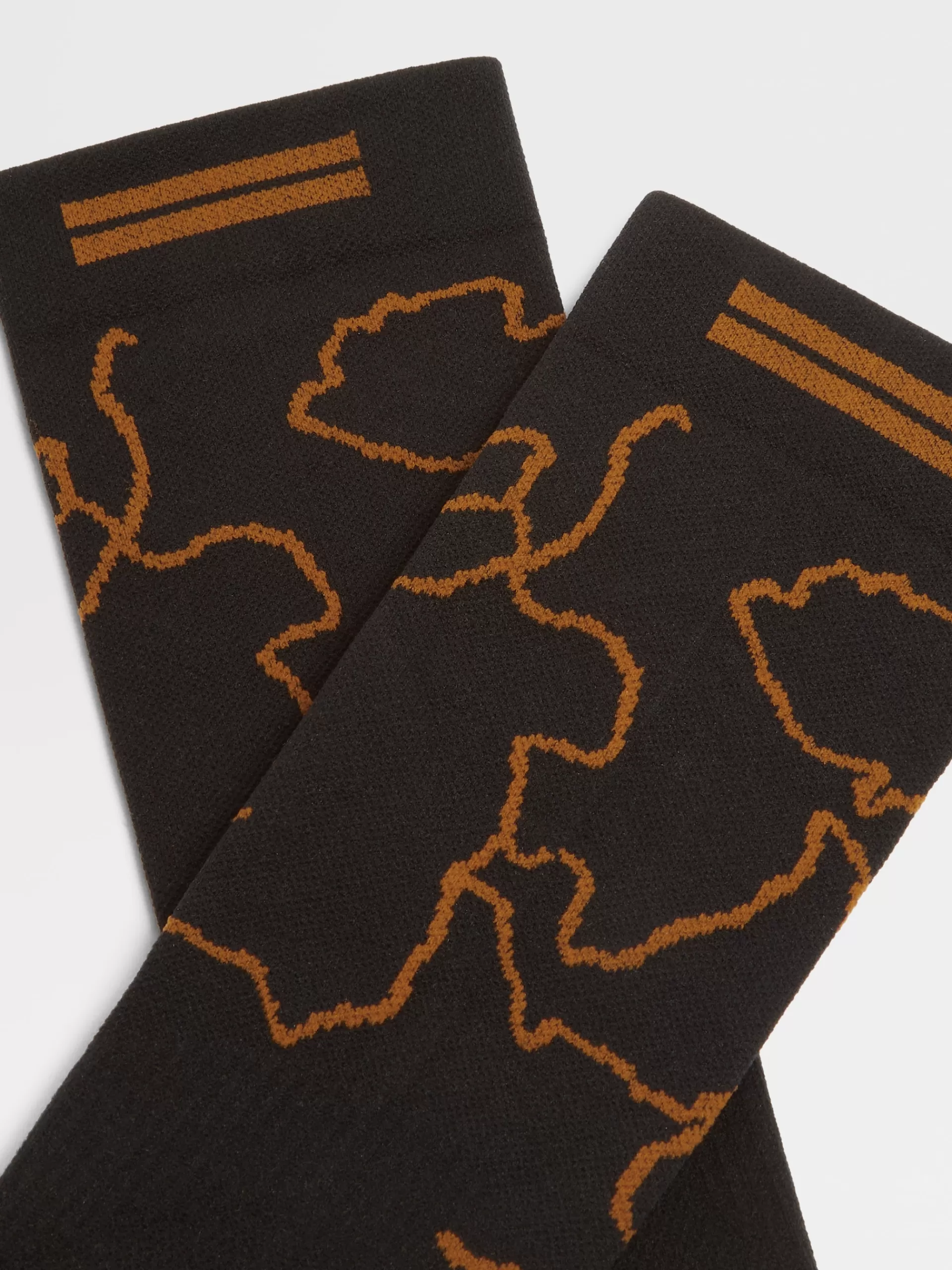 ZEGNA Roupa Interior E Meias^Meias De Cano Medio Em Tecido Tecnico Pretas X Norda™ Preto