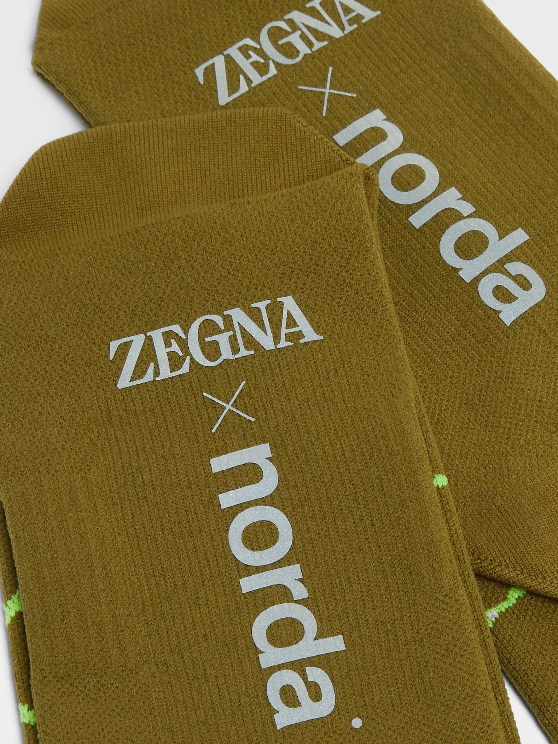 ZEGNA Roupa Interior E Meias^Meias De Cano Medio Em Tecido Tecnico X Norda™ Verde-Azeitona