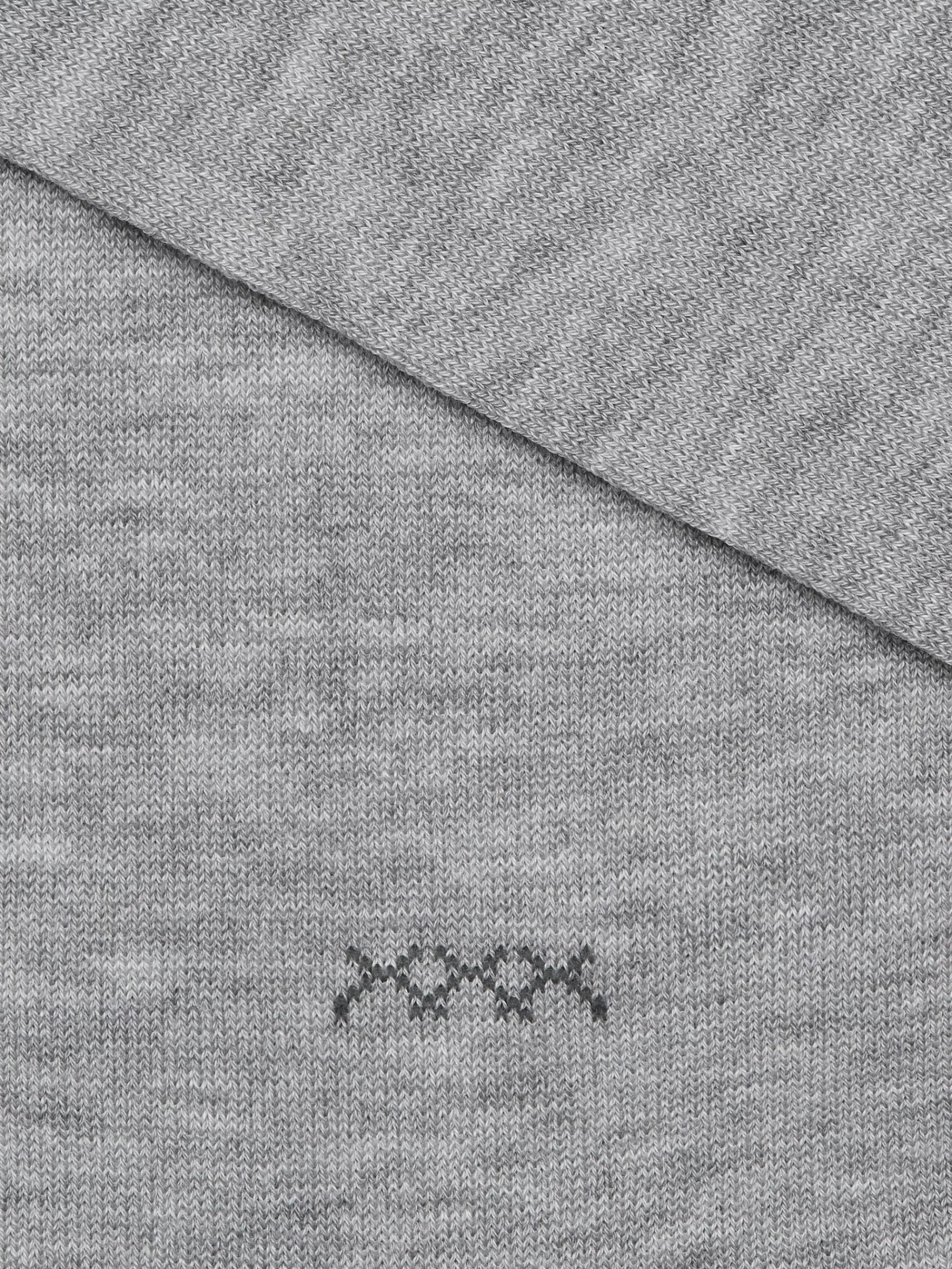 ZEGNA Roupa Interior E Meias^Meias De Cano Medio Everyday Triple X Em Mistura De Liocel Cinzento-Claro Mesclado