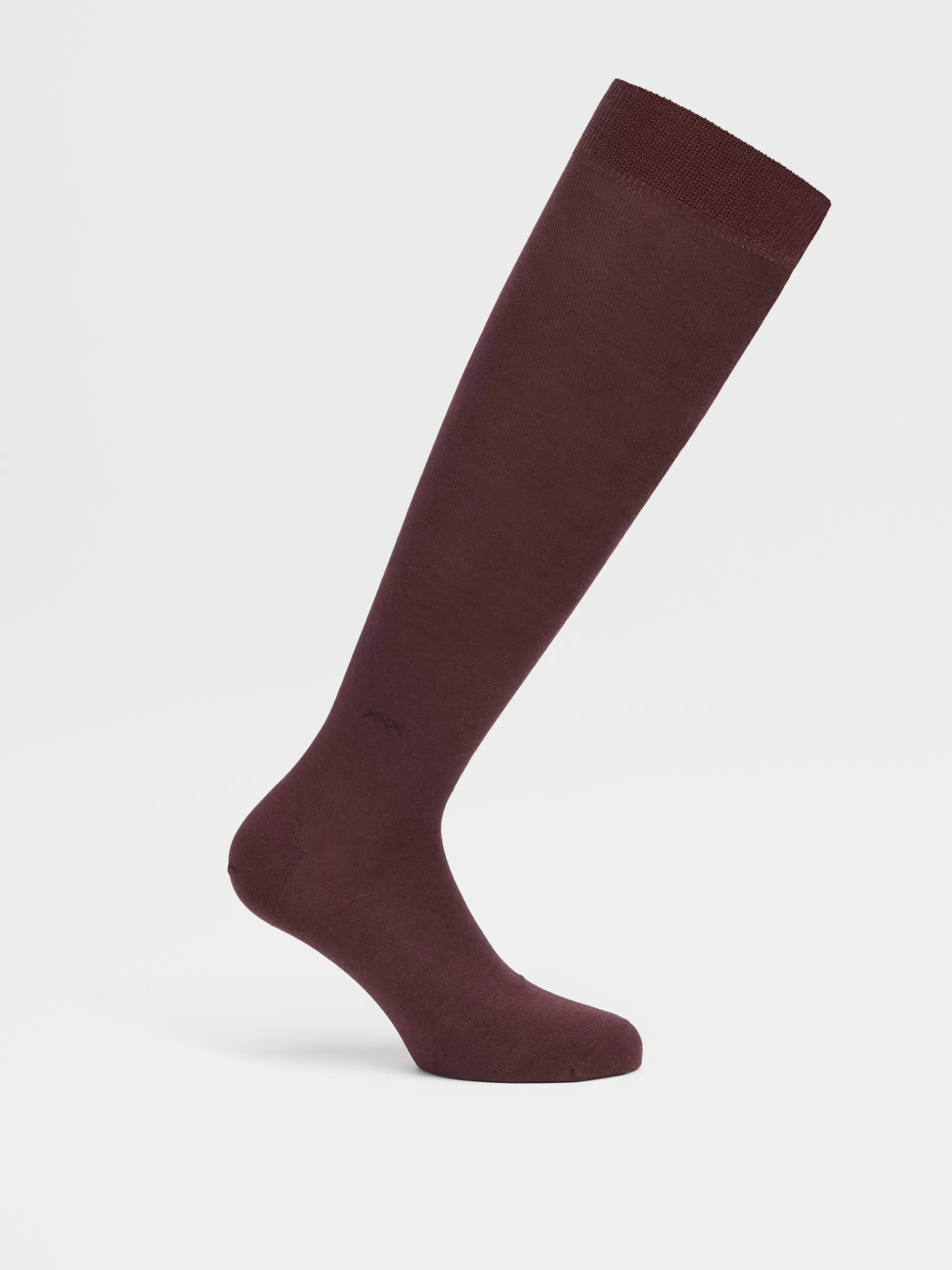 ZEGNA Roupa Interior E Meias^Meias De Cano Medio Everyday Triple X Em Mistura De Liocel Bordo