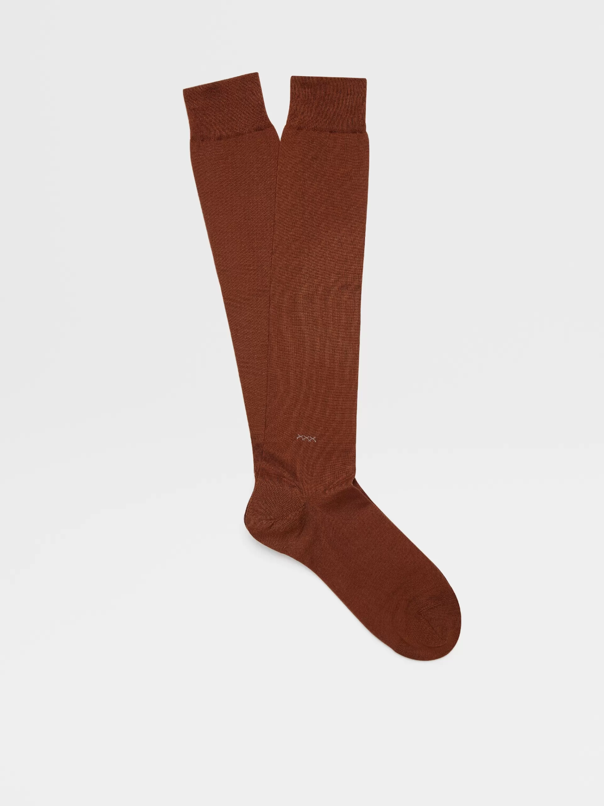 ZEGNA Roupa Interior E Meias^Meias De Cano Medio Everyday Triple X Em Mistura De Liocel Cor Vicunha