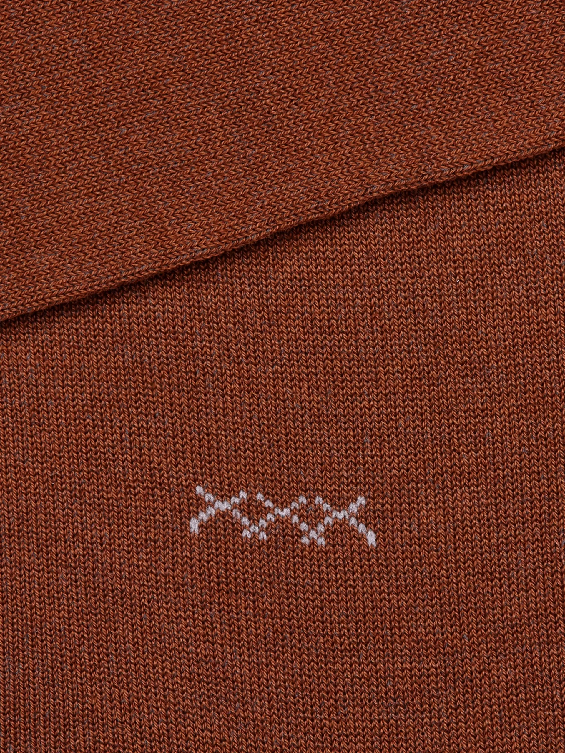 ZEGNA Roupa Interior E Meias^Meias De Cano Medio Everyday Triple X Em Mistura De Liocel Cor Vicunha