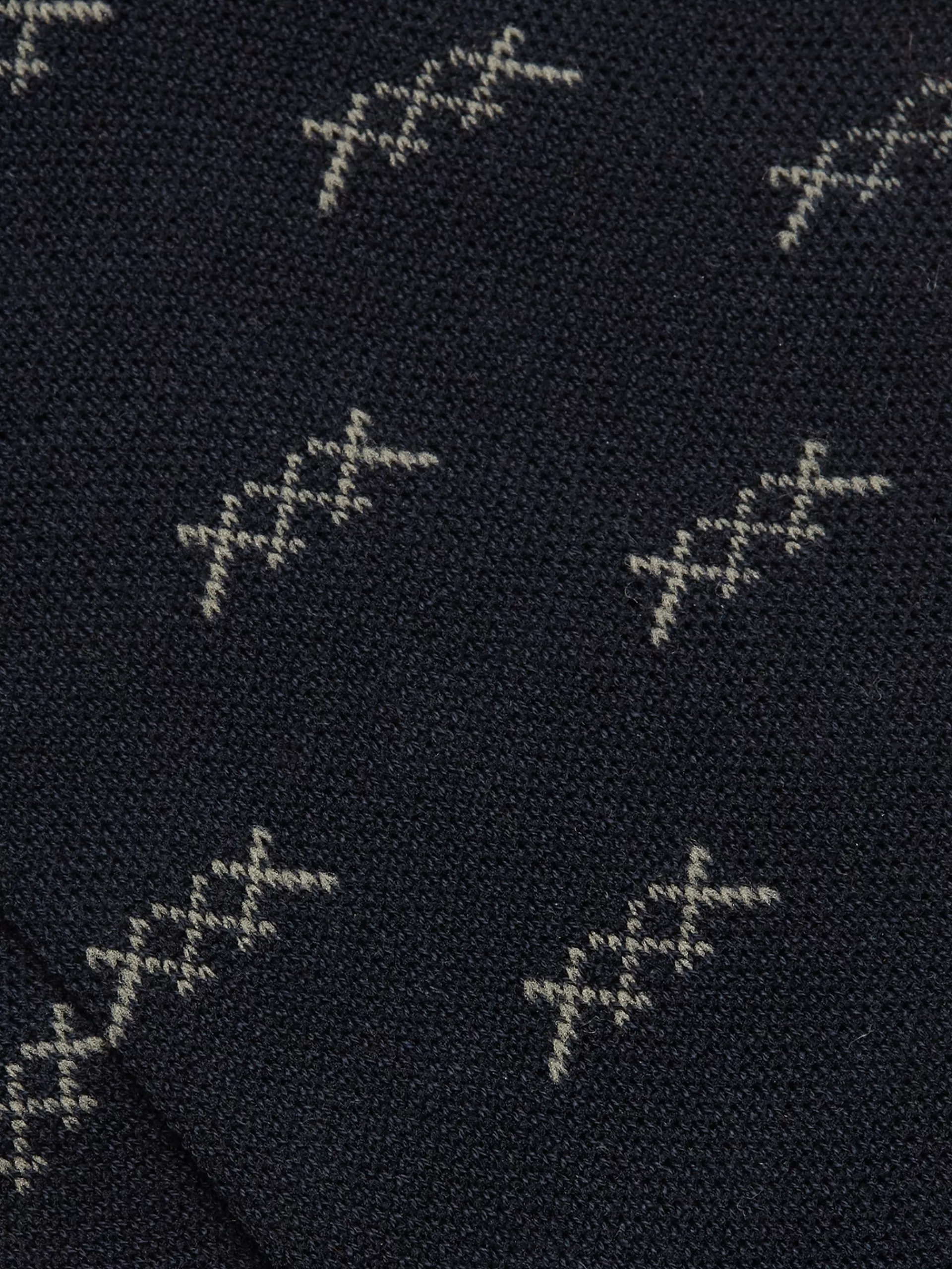 ZEGNA Roupa Interior E Meias^Meias Desportivas Iconic Triple X Em Mistura De Algodao Azul-Noite