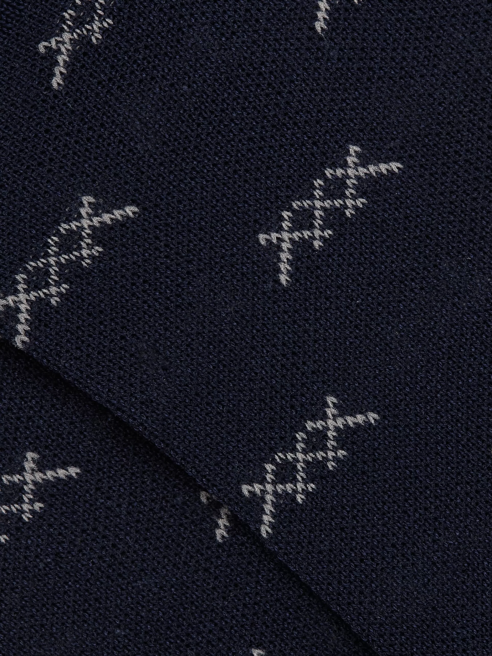 ZEGNA Roupa Interior E Meias^Meias Desportivas Iconic Triple X No Tom Azul-Marinho