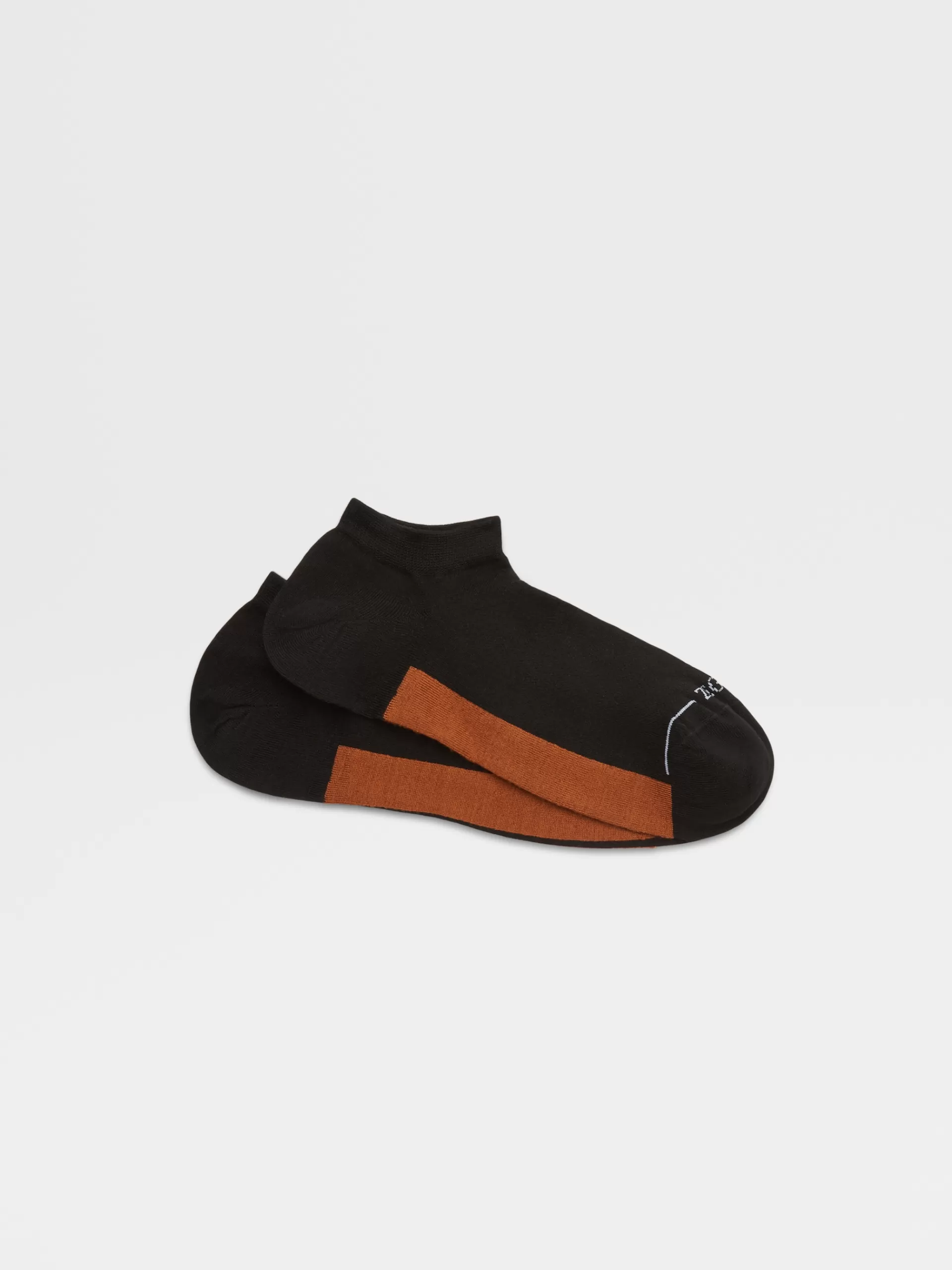 ZEGNA Roupa Interior E Meias^Meias Desportivas 232 Road Brand Mark Em Liocel Tecnico Pretas Preto