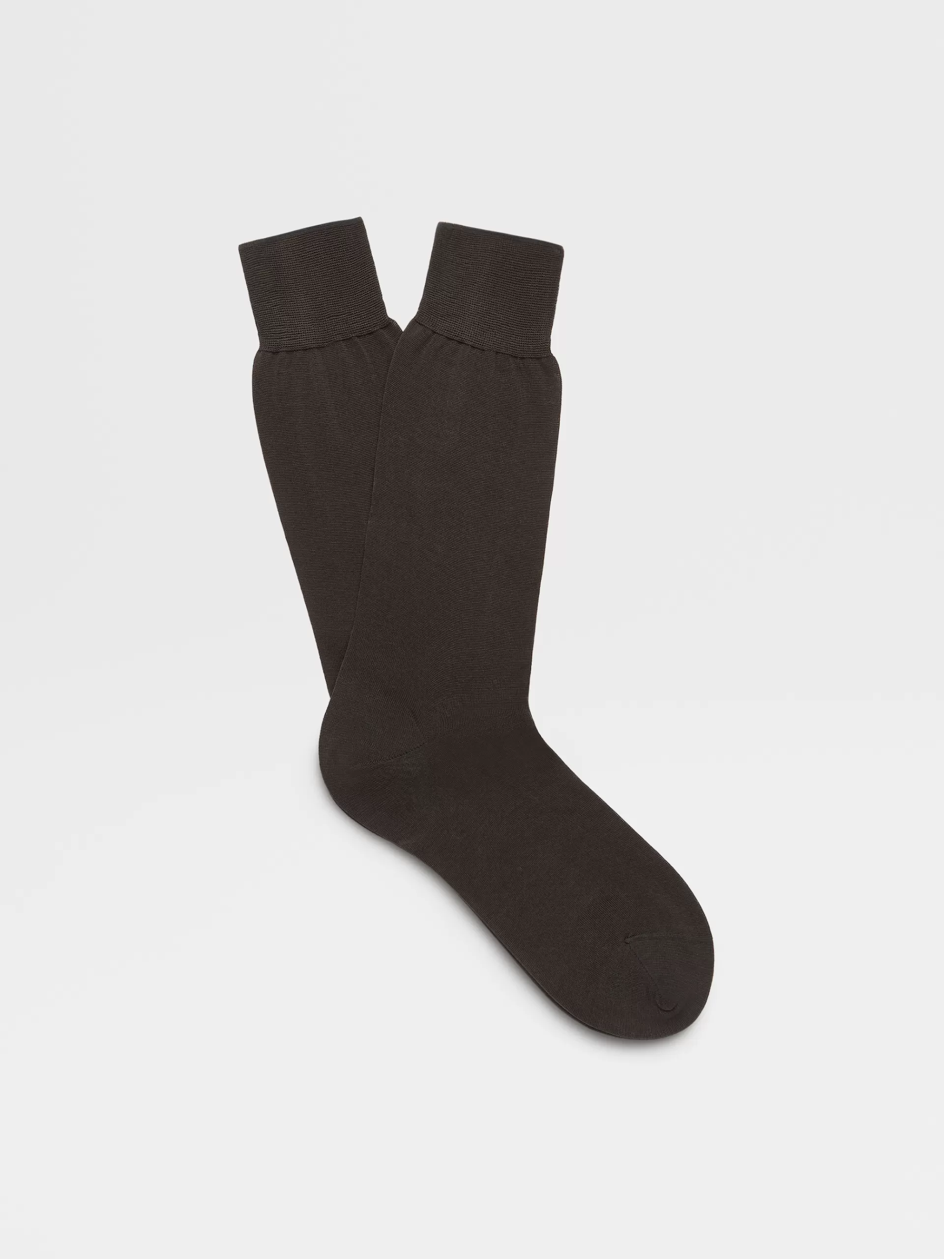 ZEGNA Roupa Interior E Meias^Meias Em Algodao Cinzento-Escuro