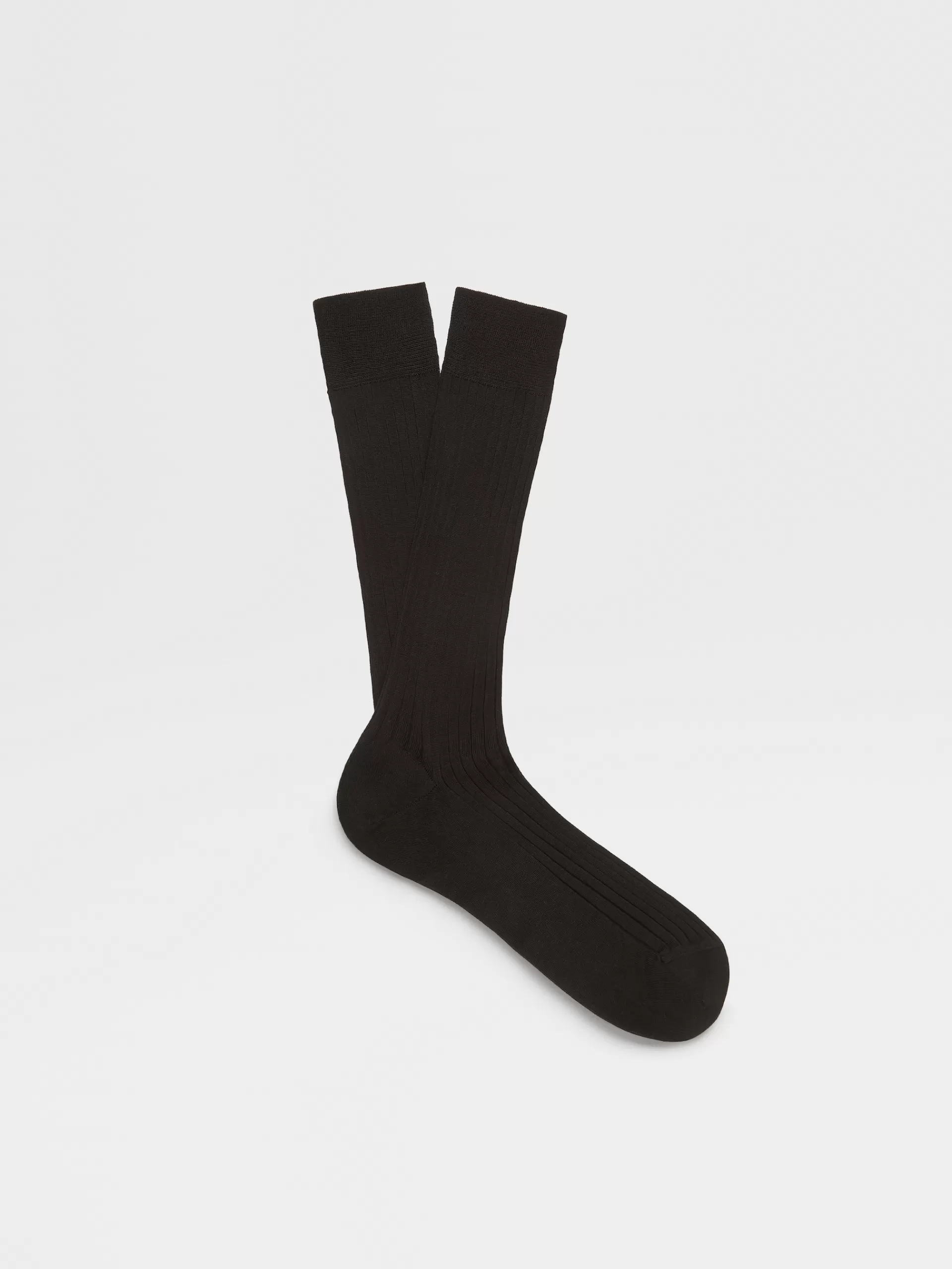 ZEGNA Roupa Interior E Meias^Meias Em Algodao Preto