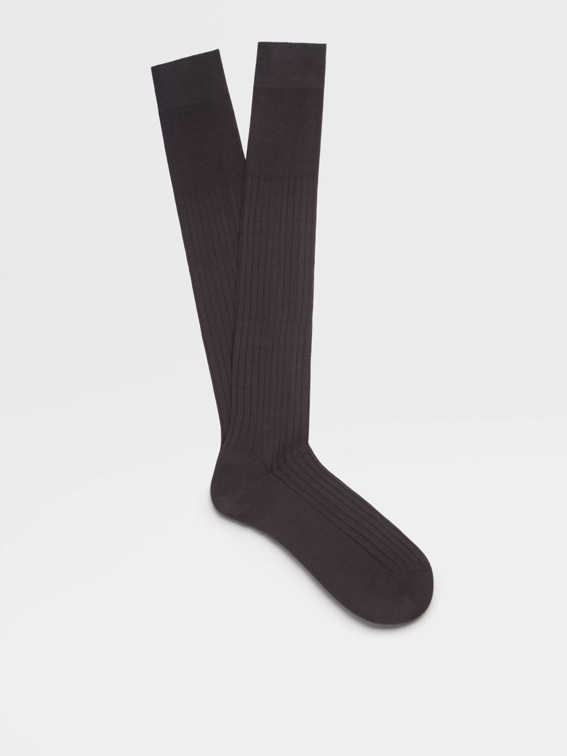ZEGNA Roupa Interior E Meias^Meias Em Algodao Cinzento-Escuro