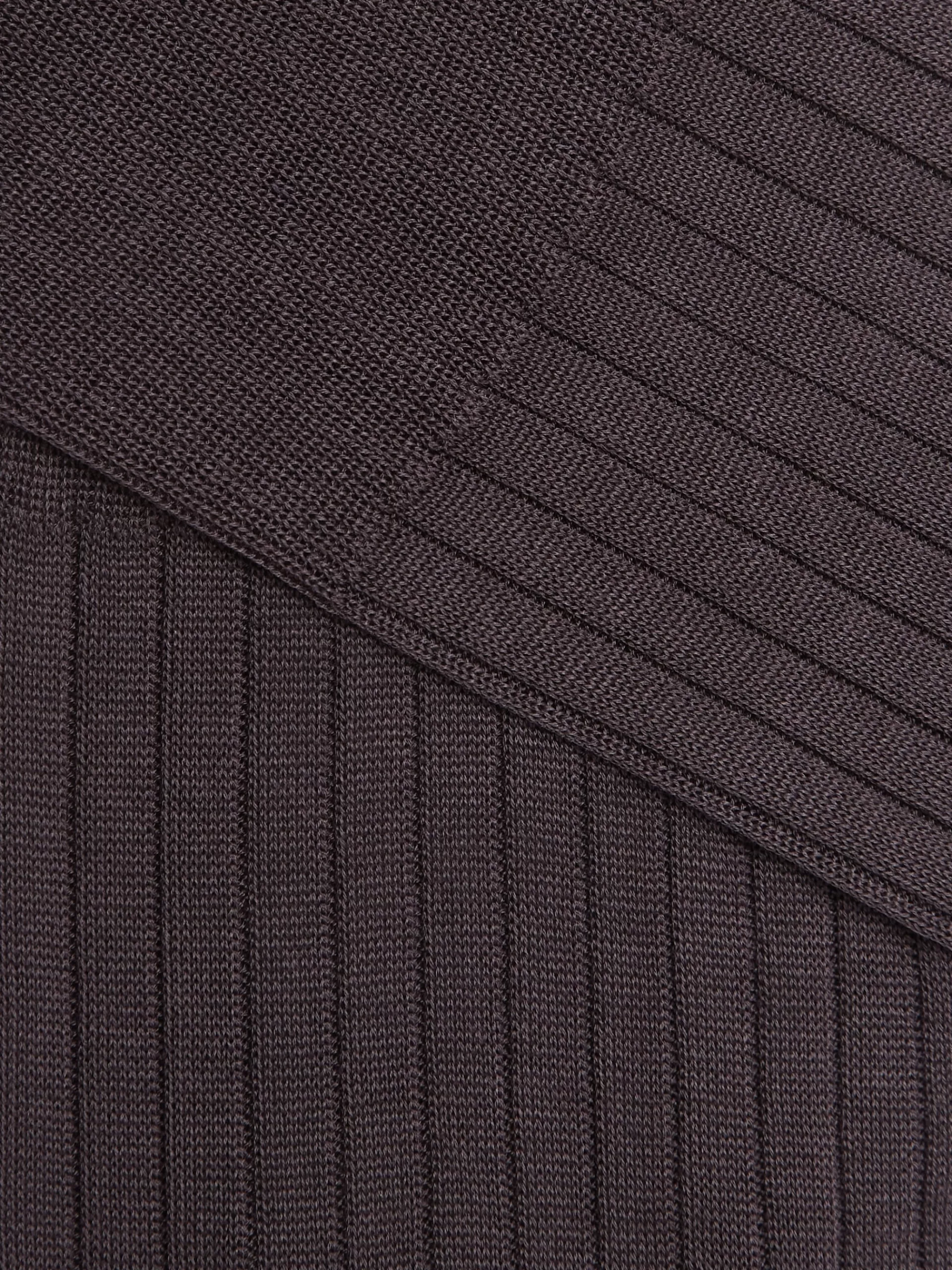 ZEGNA Roupa Interior E Meias^Meias Em Algodao Cinzento-Escuro