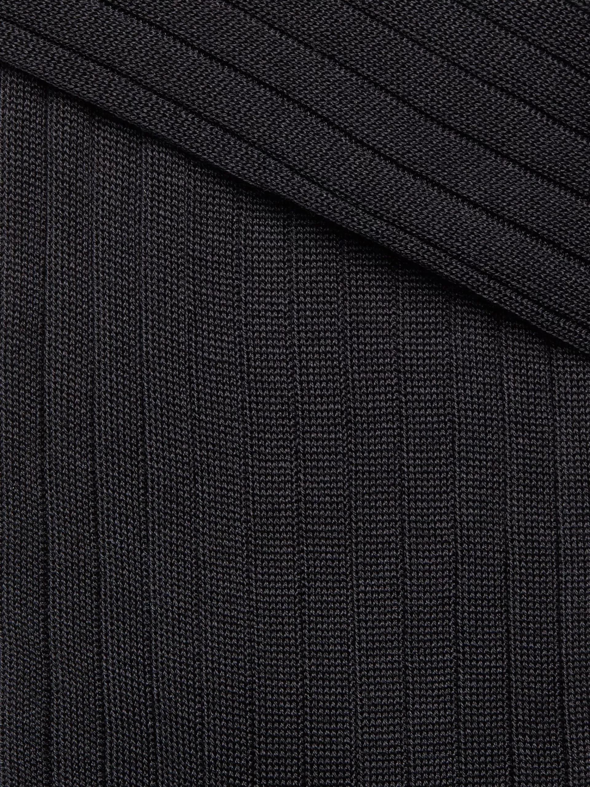 ZEGNA Roupa Interior E Meias^Meias Em Algodao Azul-Marinho