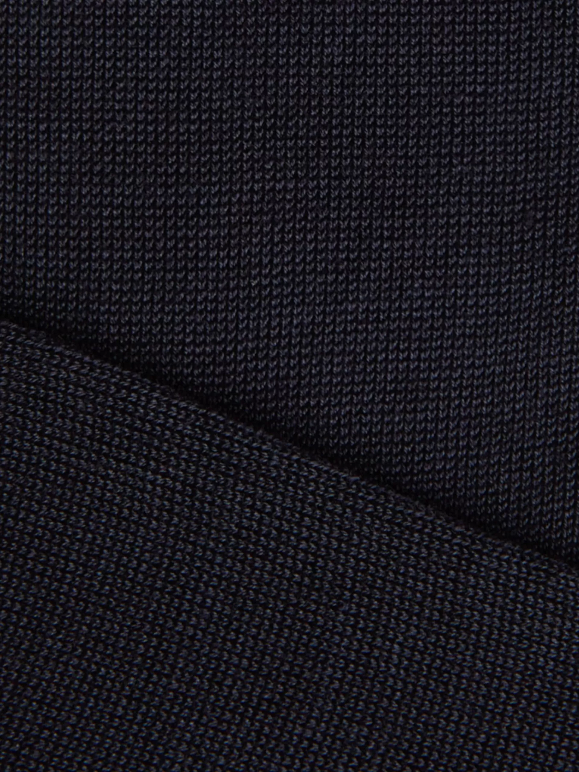 ZEGNA Roupa Interior E Meias^Meias Pelo Joelho Em Algodao No Tom Azul-Marinho