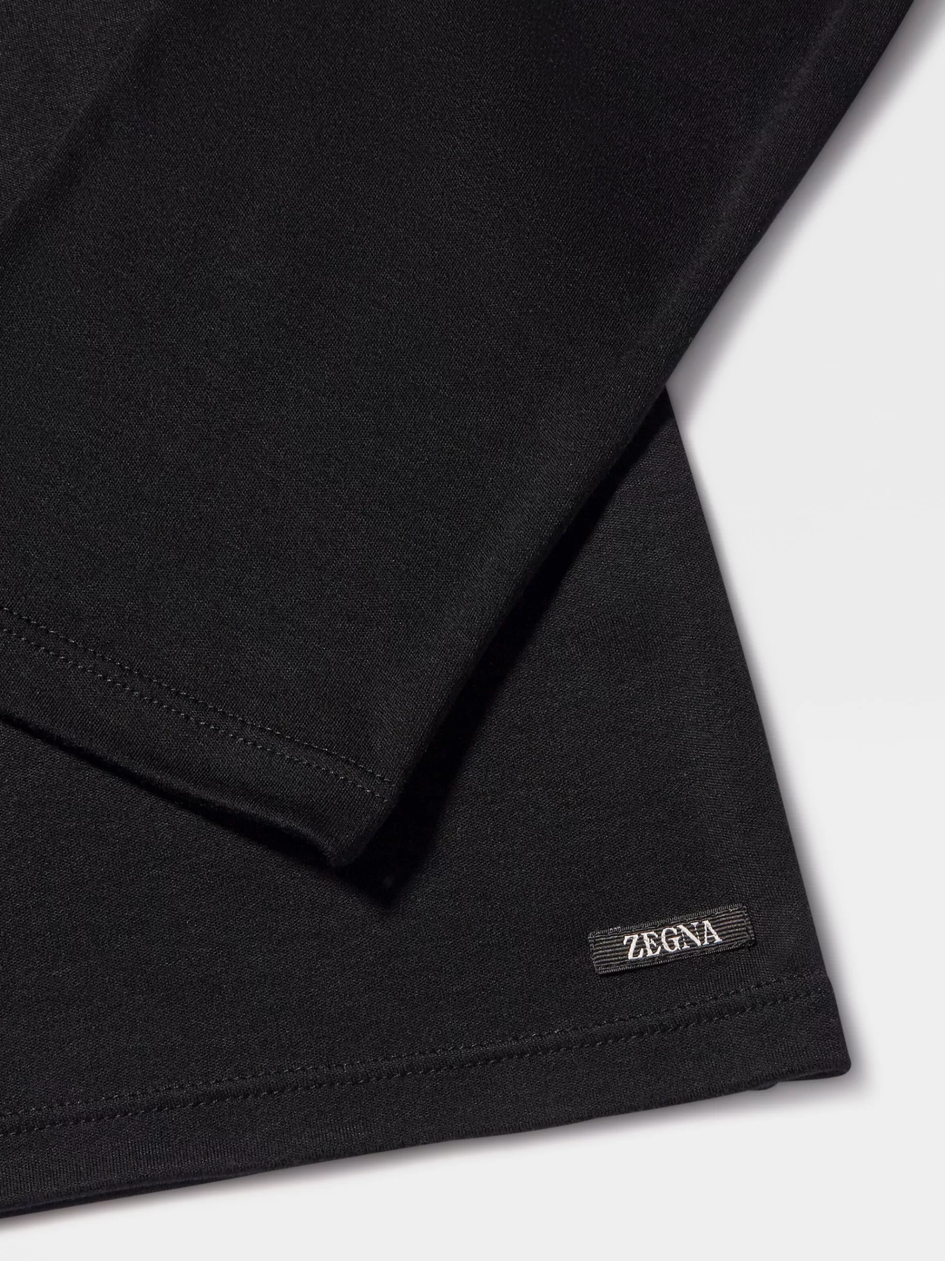 ZEGNA Roupa Interior E Meias^Pijama Embalavel Em Liocel Preto